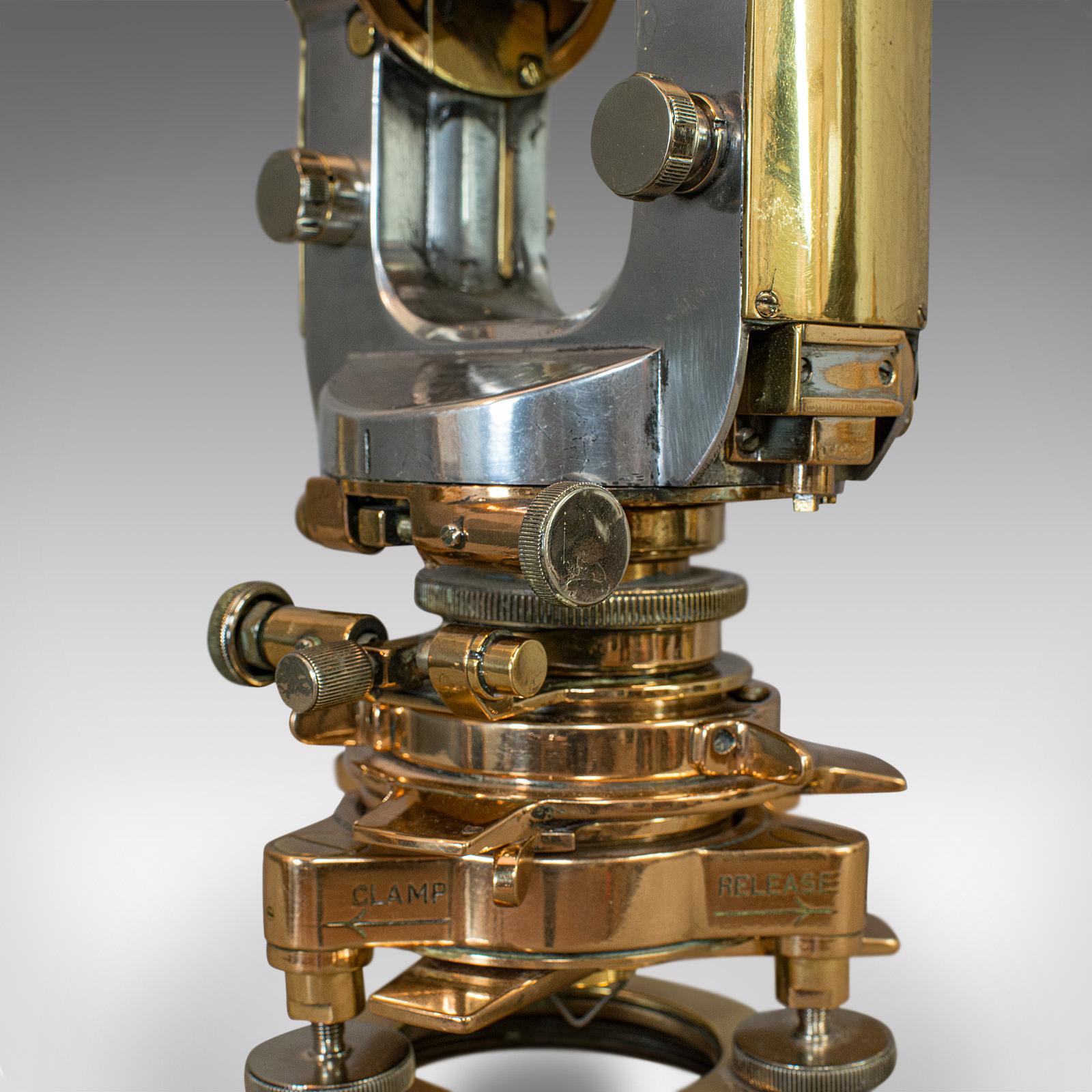 Brass Vintage Theodolite, English, Scientific Instrument, Cooke Troughton & Simms