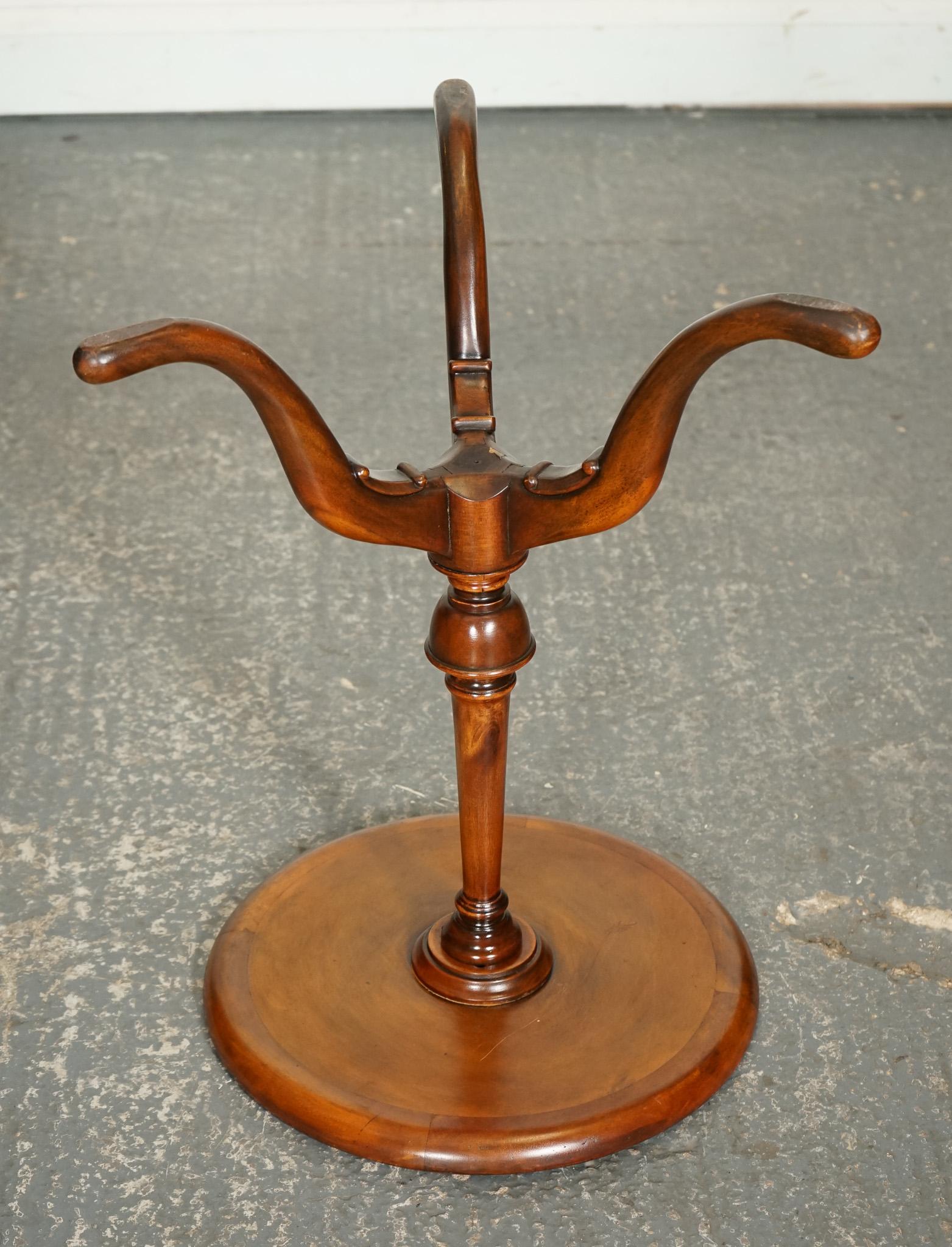 TABLE VINTAGE THEODORE ALEXANDER en cuir marron, à l'extrémité latérale et la partie supérieure en vente 4