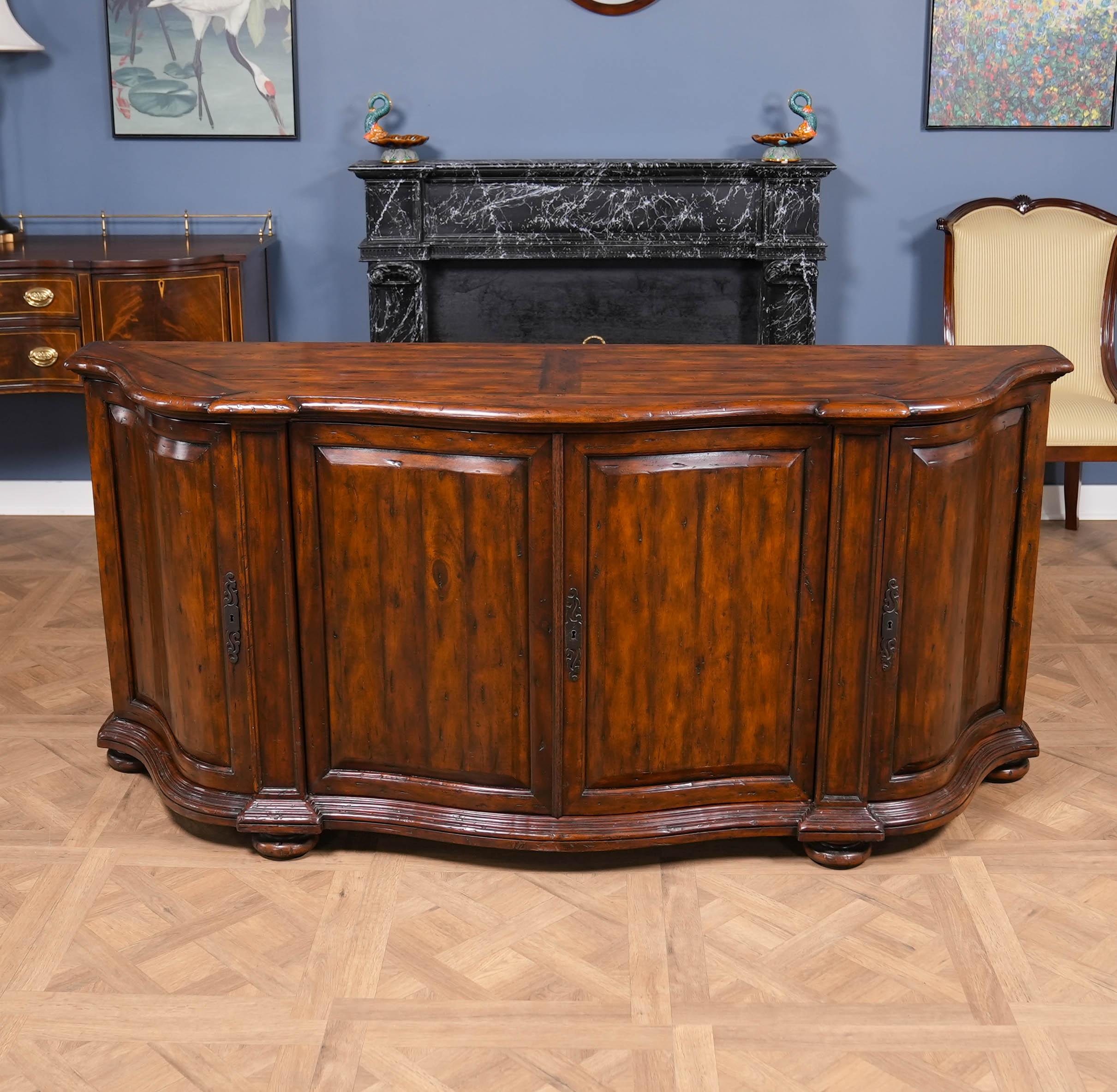 From Niagara Furniture a Vintage Theodore Alexander Castle Bromwich Sideboard in good original, as found, condition.

Simple yet sophisticated this oversize Vintage Theodore Alexander Castle Bromwich Sideboard has everything going for it. A slightly