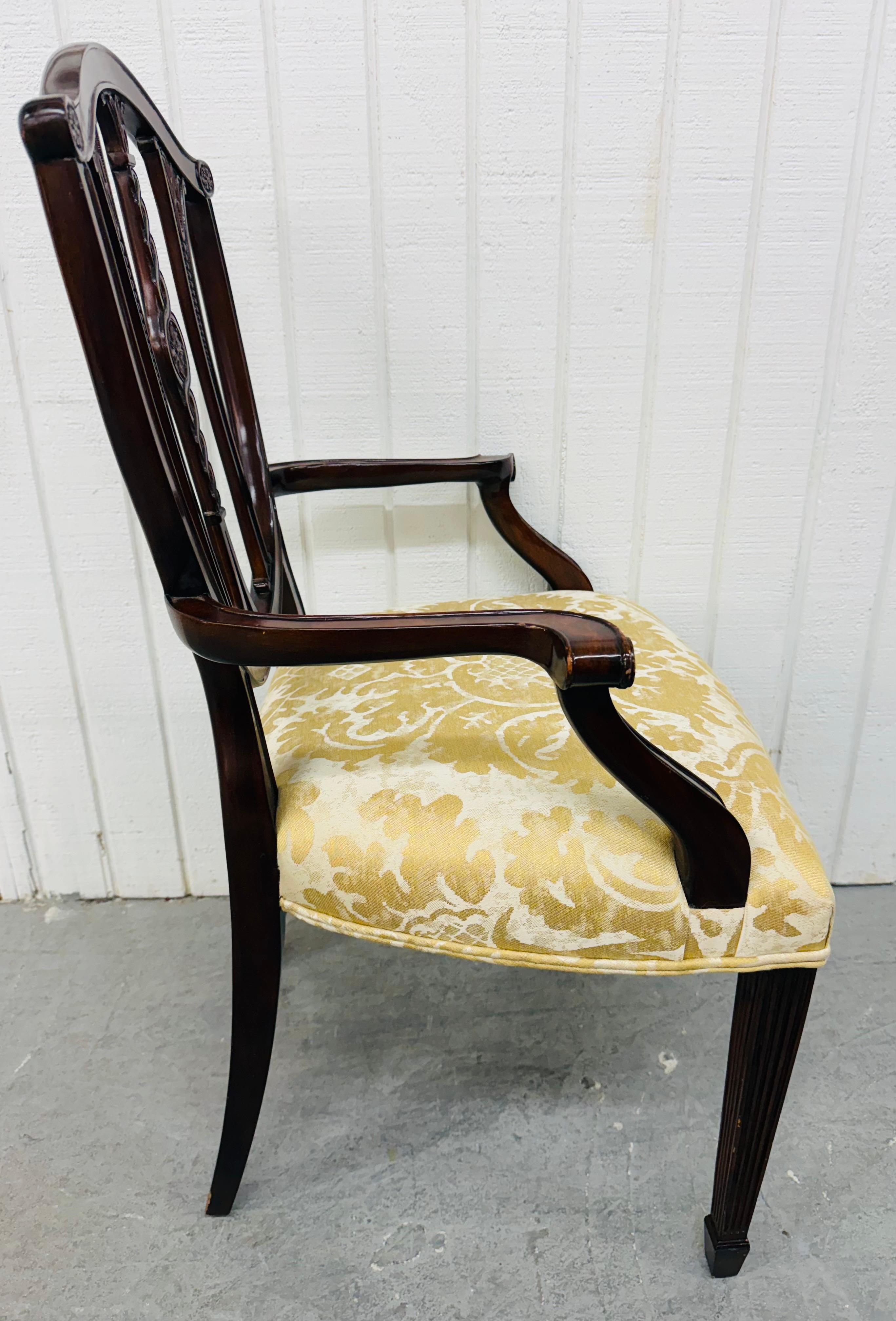 Theodore Alexander Mahagoni-Sessel, Vintage (Federal) im Angebot