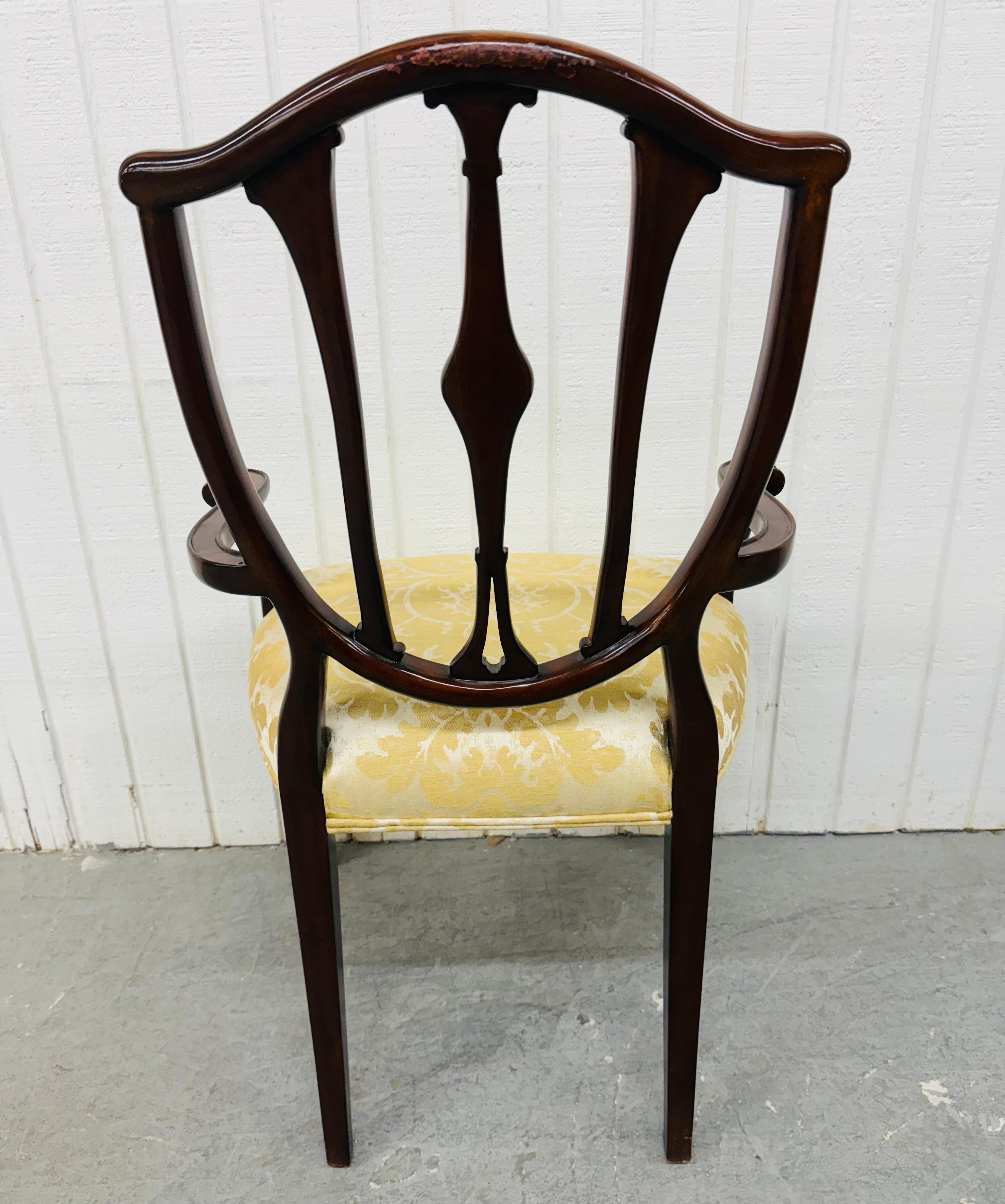 Theodore Alexander Mahagoni-Sessel, Vintage (amerikanisch) im Angebot