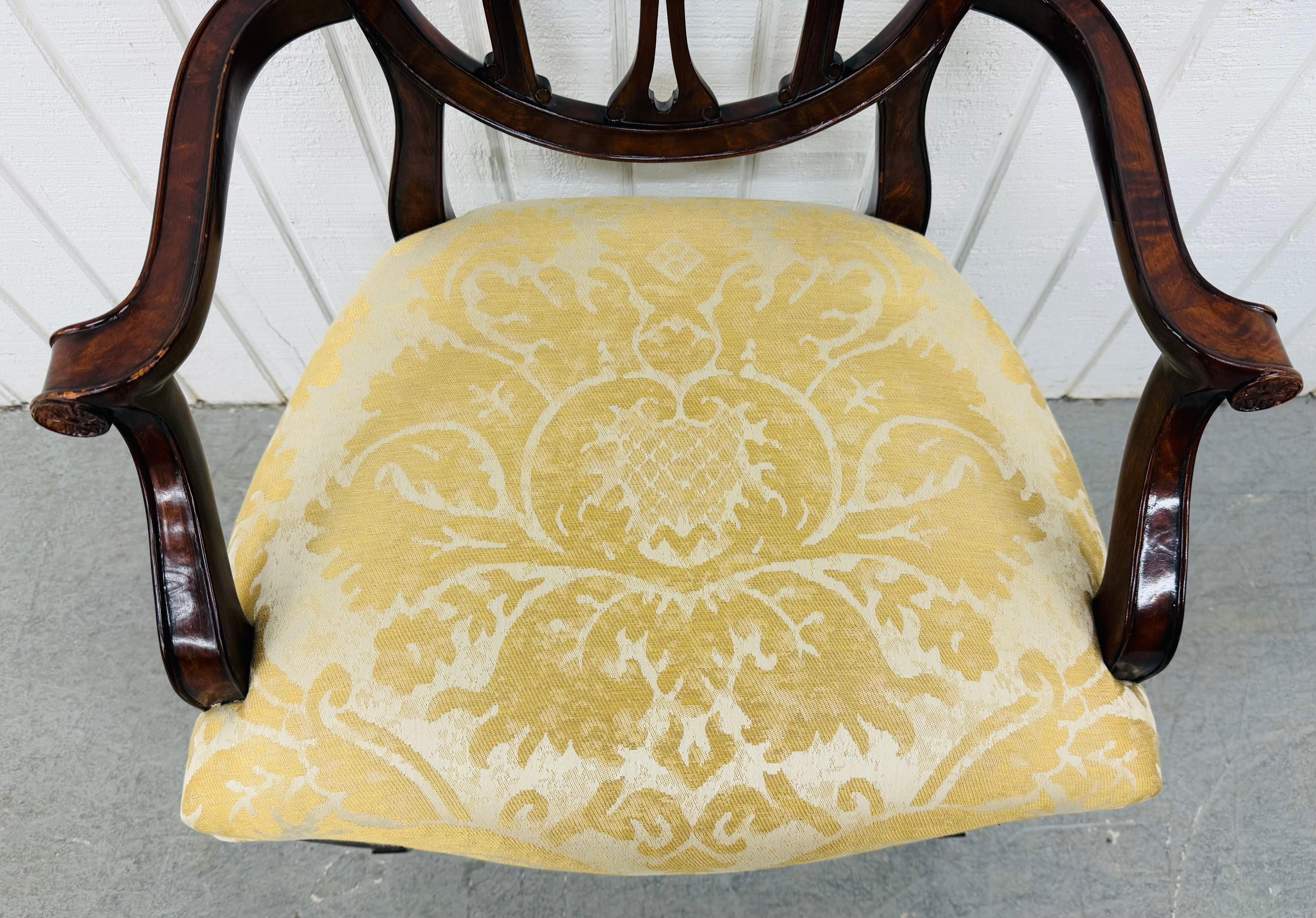 Theodore Alexander Mahagoni-Sessel, Vintage im Zustand „Gut“ im Angebot in Clarksboro, NJ