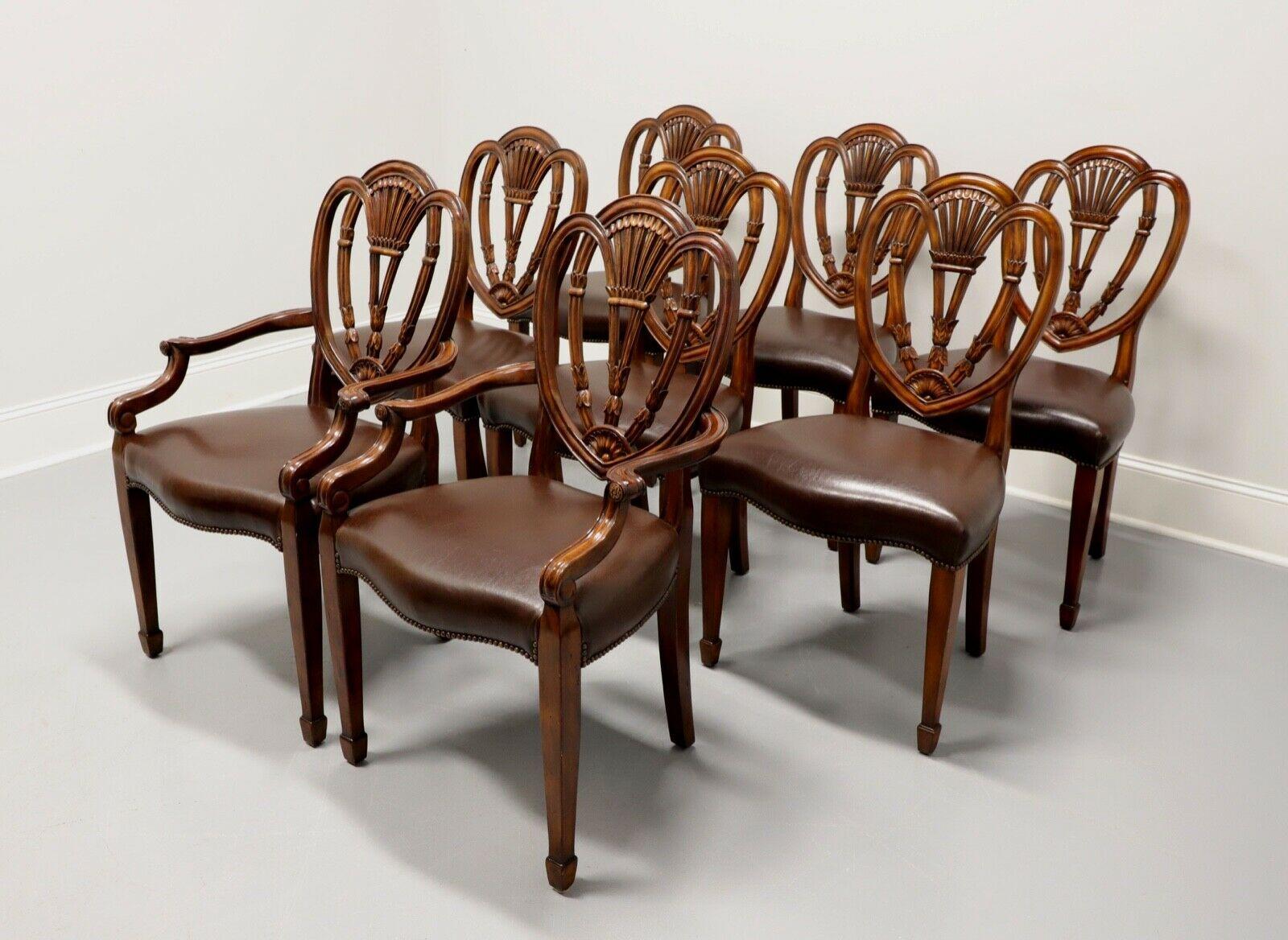 THEODORE ALEXANDER Mahogany Hepplewhite Dining Chairs - Set of 8 7