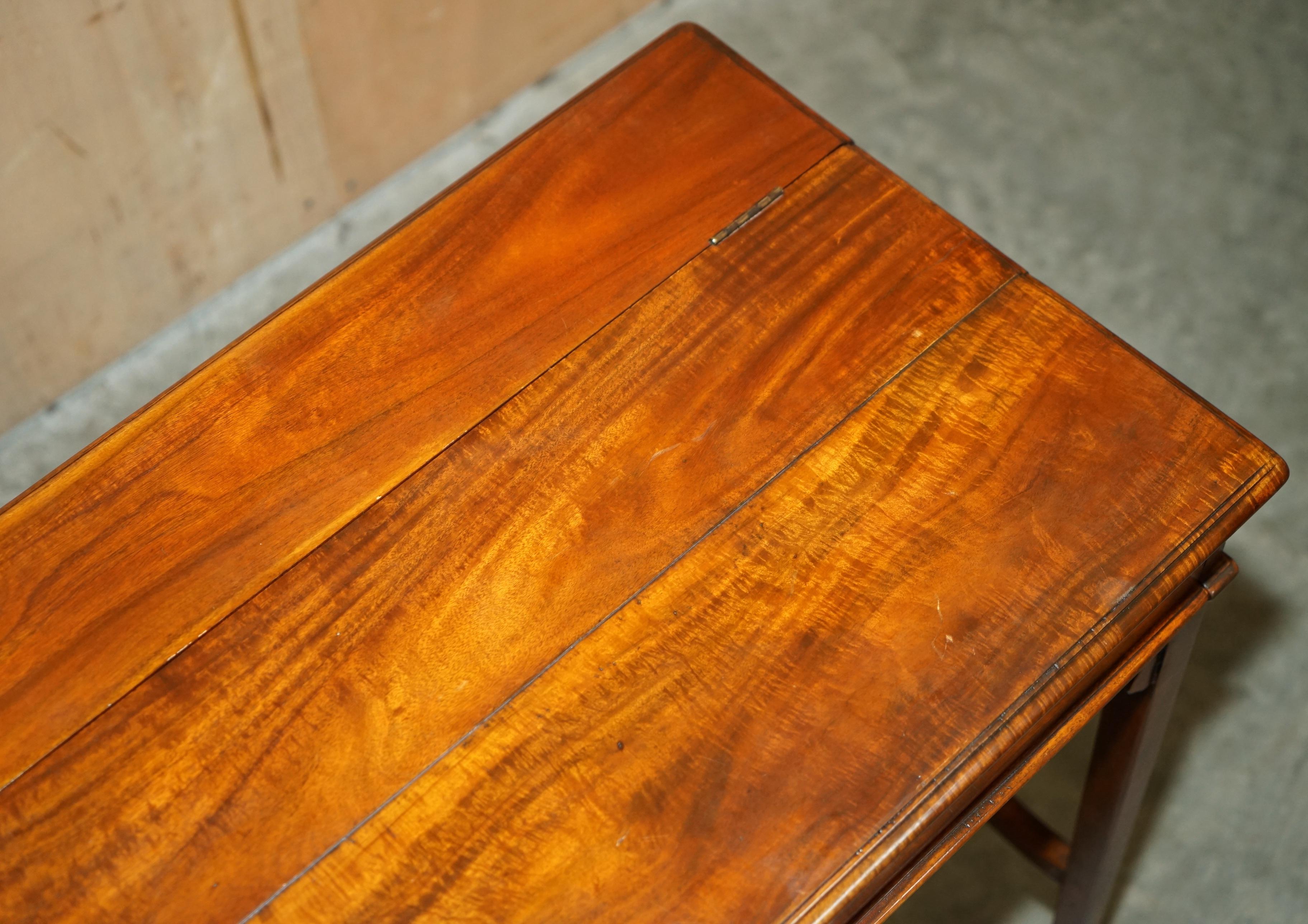 20th Century VINTAGE THEODORE ALEXANDER MiLITARY CAMPAIGN STYLE WRITING DESK BROWN LEATHER For Sale