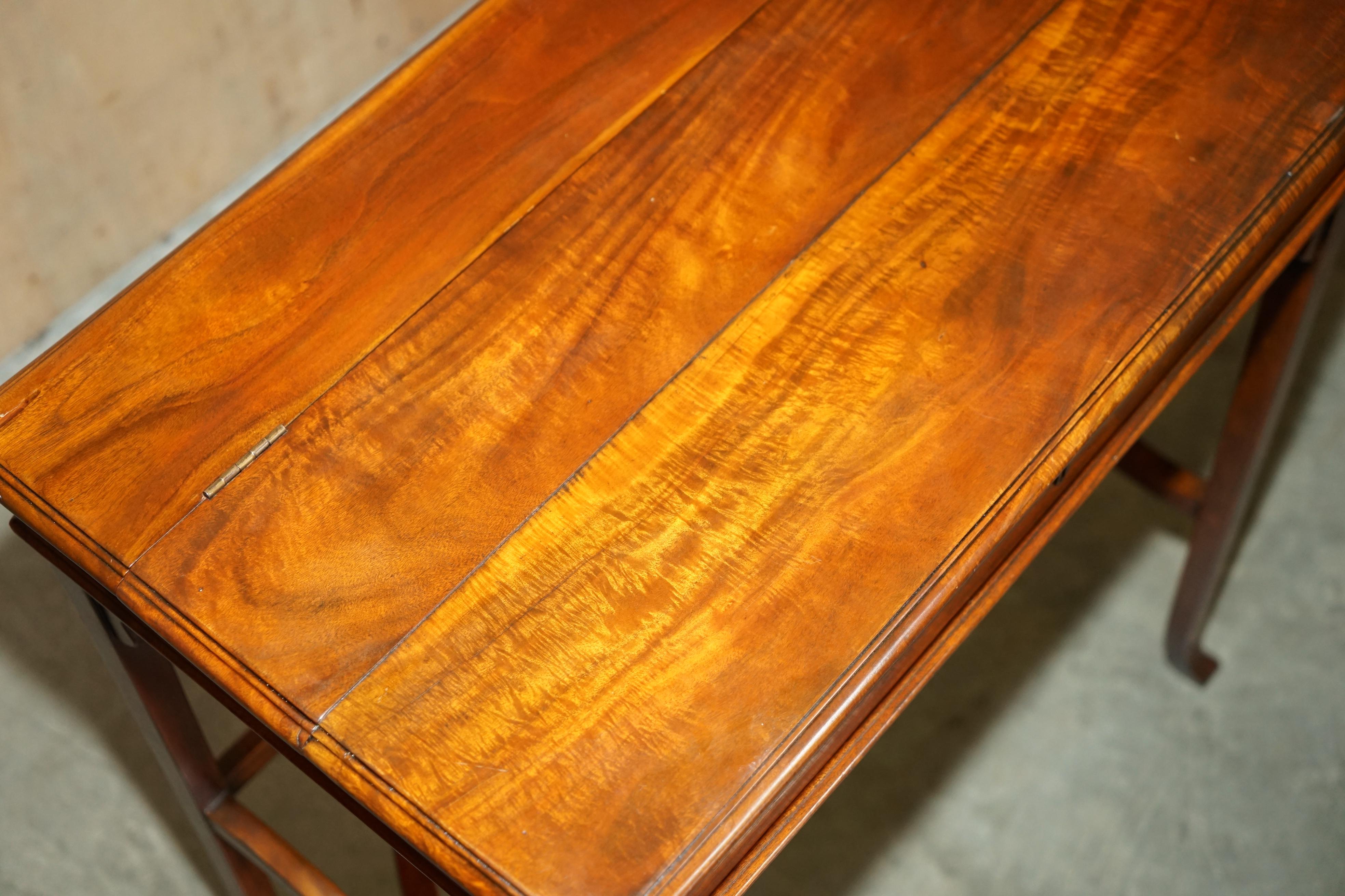 Leather VINTAGE THEODORE ALEXANDER MiLITARY CAMPAIGN STYLE WRITING DESK BROWN LEATHER For Sale