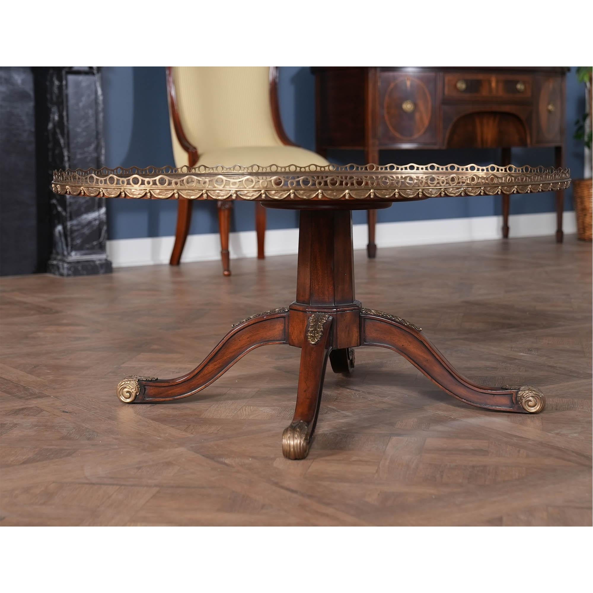 Mahogany Vintage Theodore Alexander Oval Coffee Table