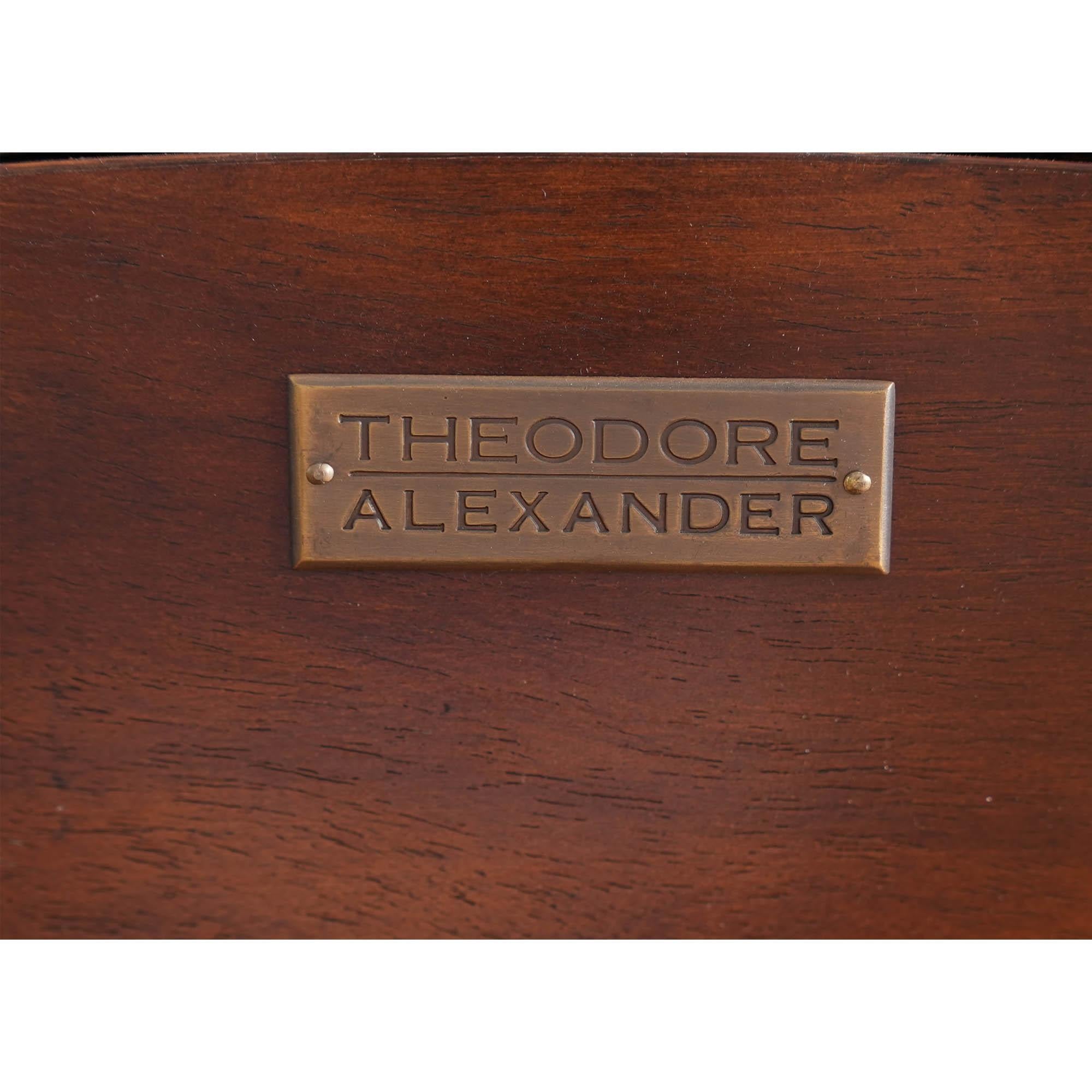 Vintage Theodore Alexander Oval Coffee Table 1