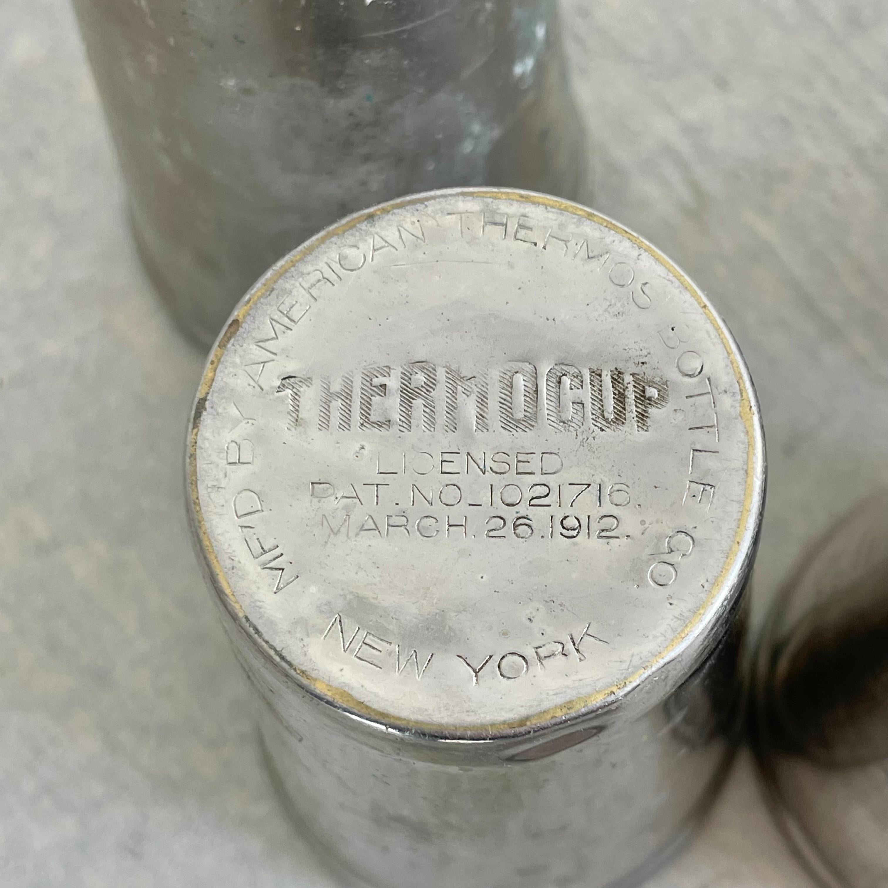 Set de tasses Thermos vintage, 1912 USA en vente 4
