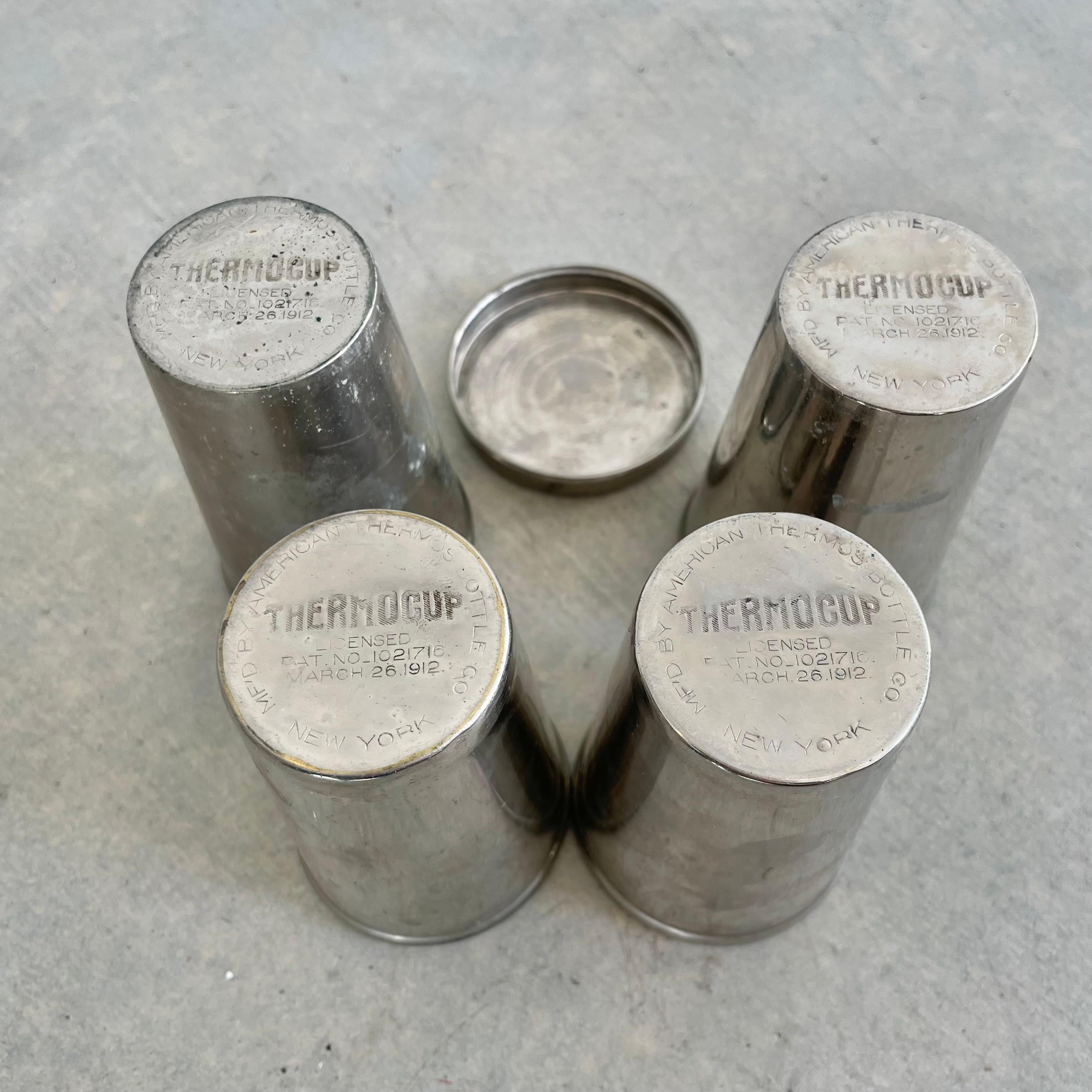 Set de tasses Thermos vintage, 1912 USA en vente 2