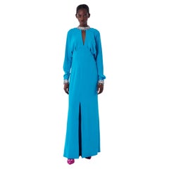 Vintage Thierry Mugler 1995 Couture Blue Gown