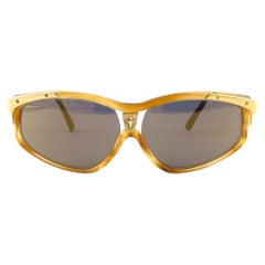 Vintage Thierry Mugler 25 723 Tortoise Cat Eye Medium 1980's Paris Sunglasses