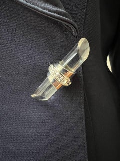 Vintage Thierry Mugler Acrylic Button Blazer, 2000