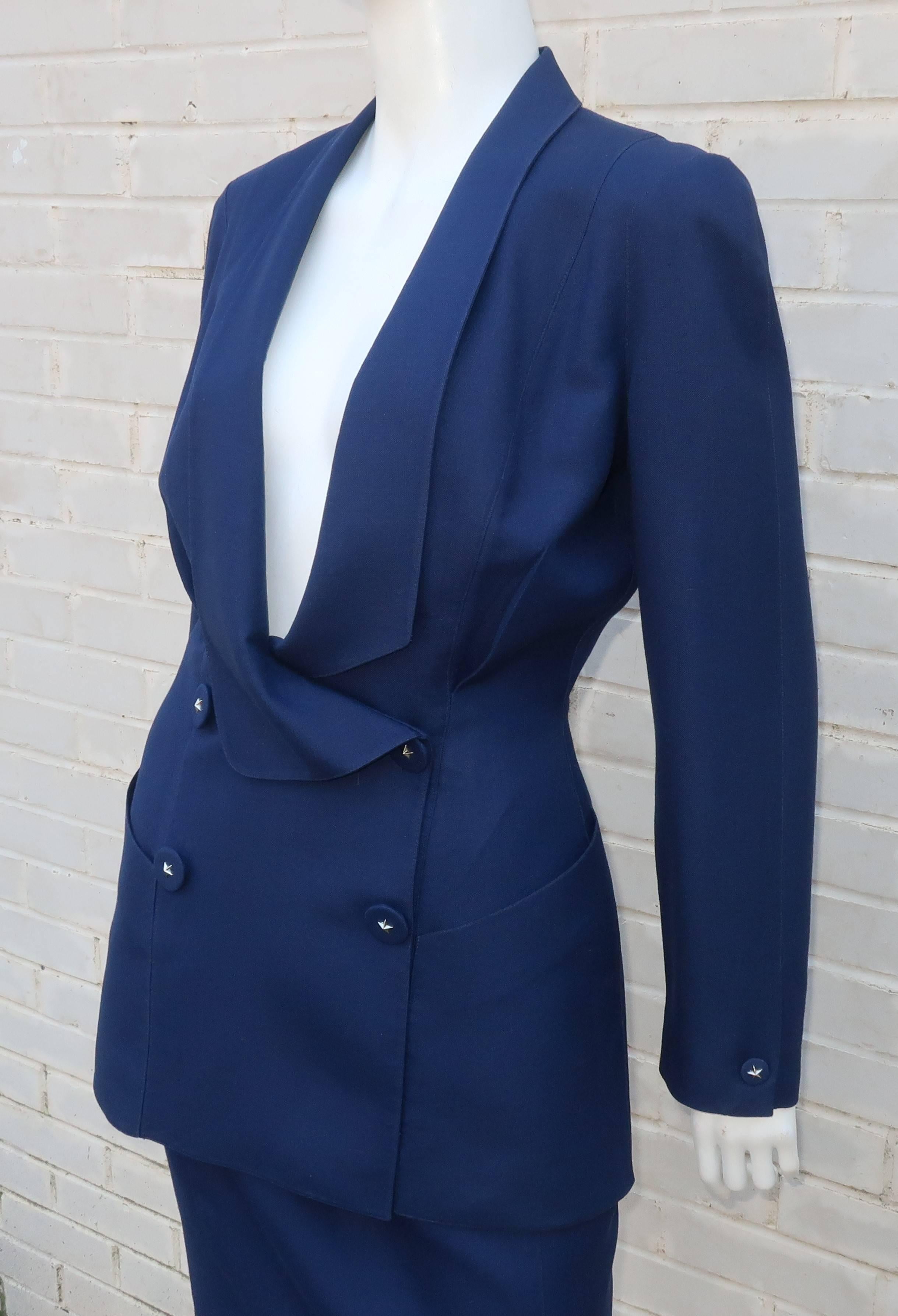 vintage mugler suit