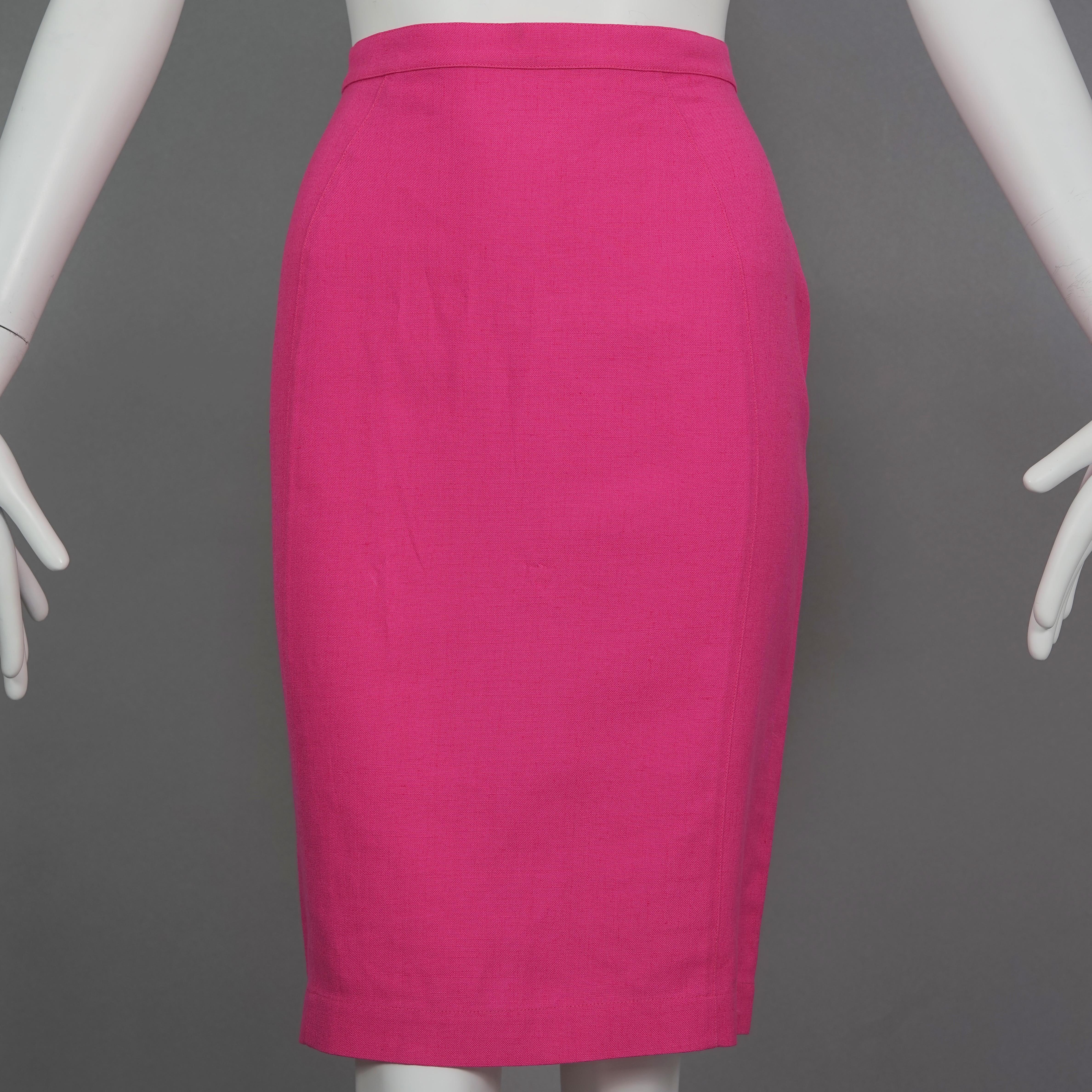 Vintage THIERRY MUGLER Colour Block Bows Blazer Skirt Suit For Sale 7