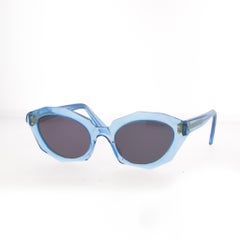 Vintage Thierry Mugler Unisex Light Blue Sunglasses from the 1990s