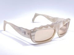 Vintage Thierry Mugler " Galaxie " Mask Mother of Pearl France Sunglasses 1977