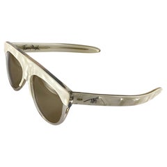 Vintage Thierry Mugler " Hemis " Mask Mother of Pearl France Sunglasses 1977