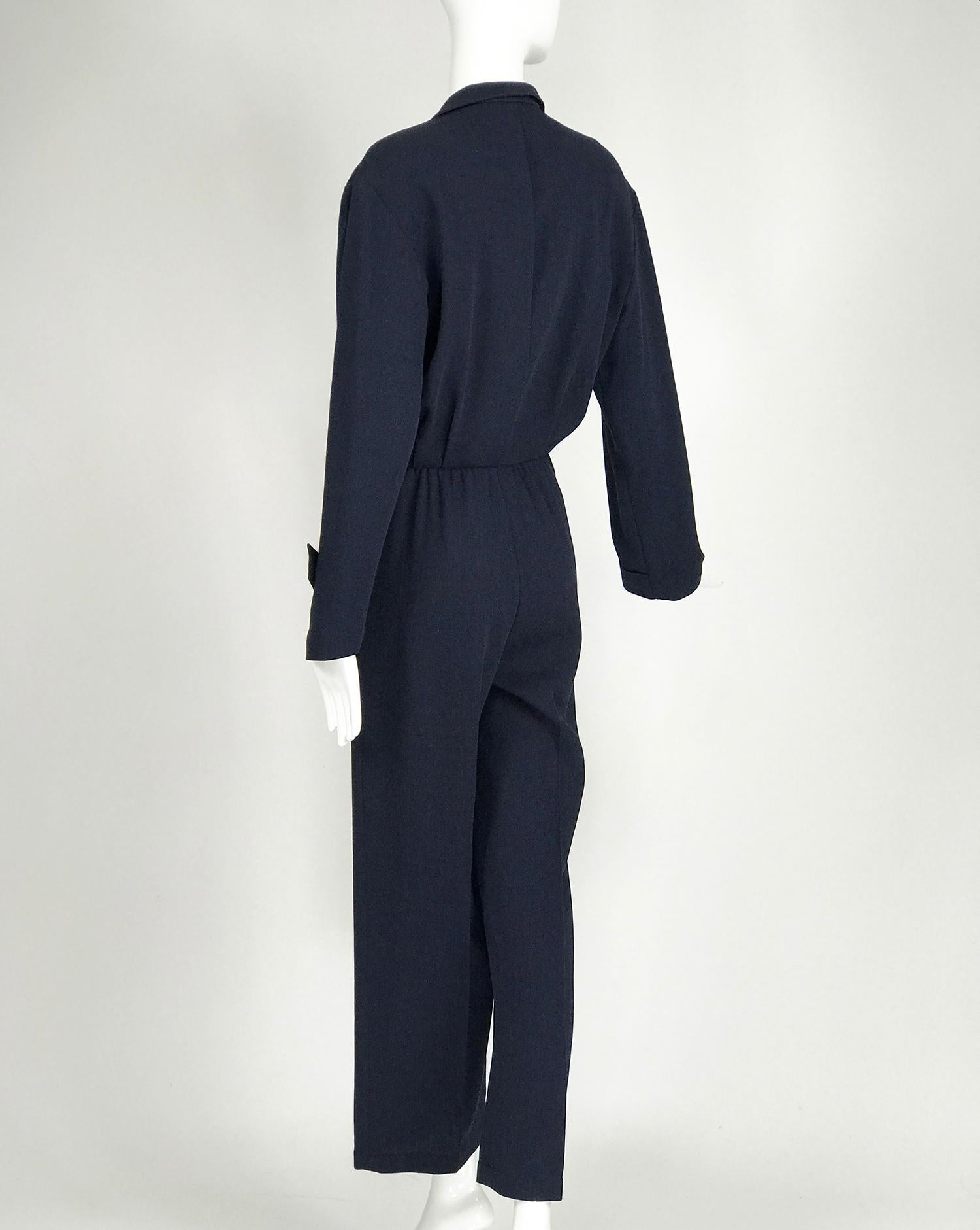 dark blue jumpsuit