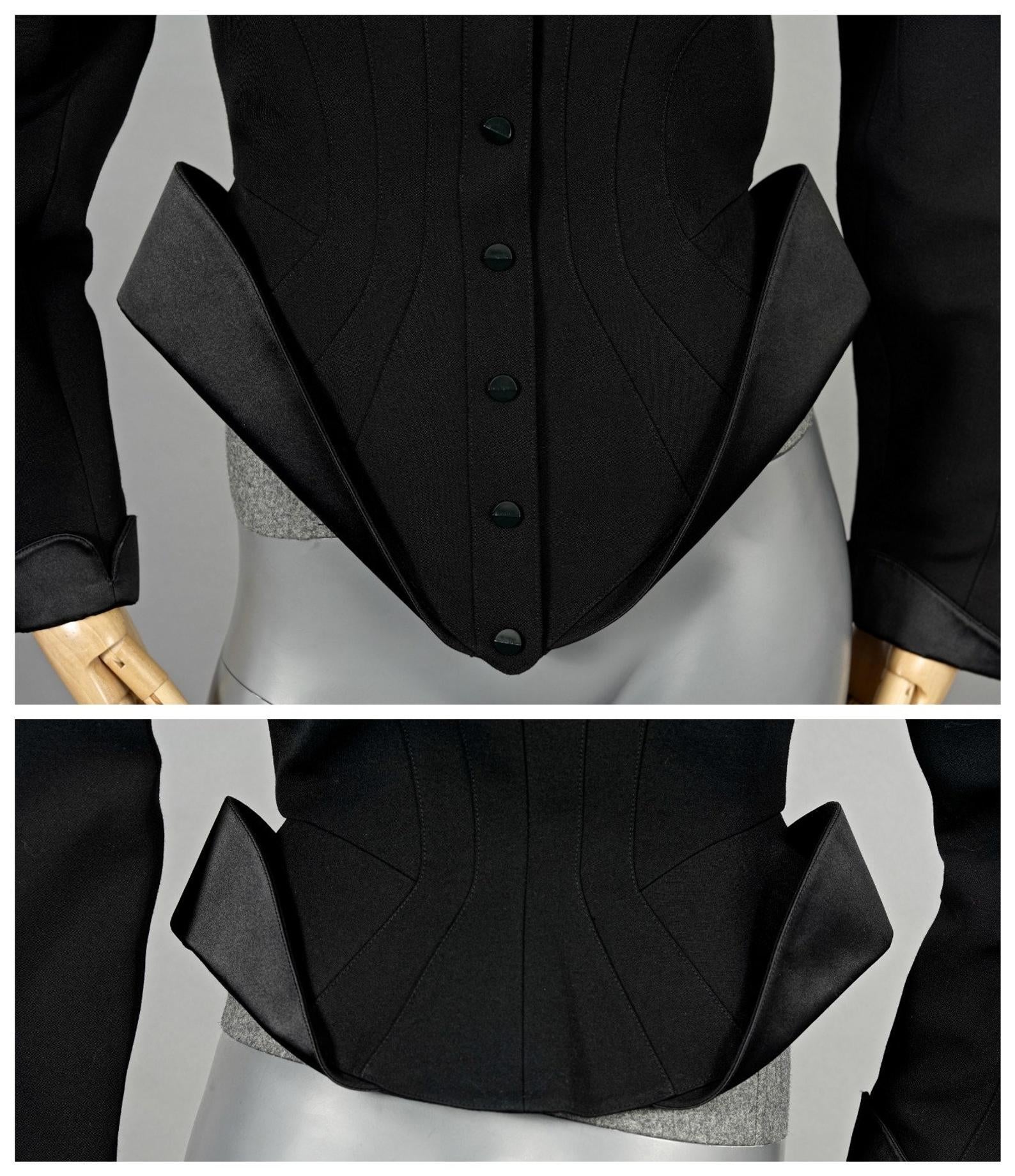 Vintage THIERRY MUGLER PARIS Futuristic Wool Jacket 1