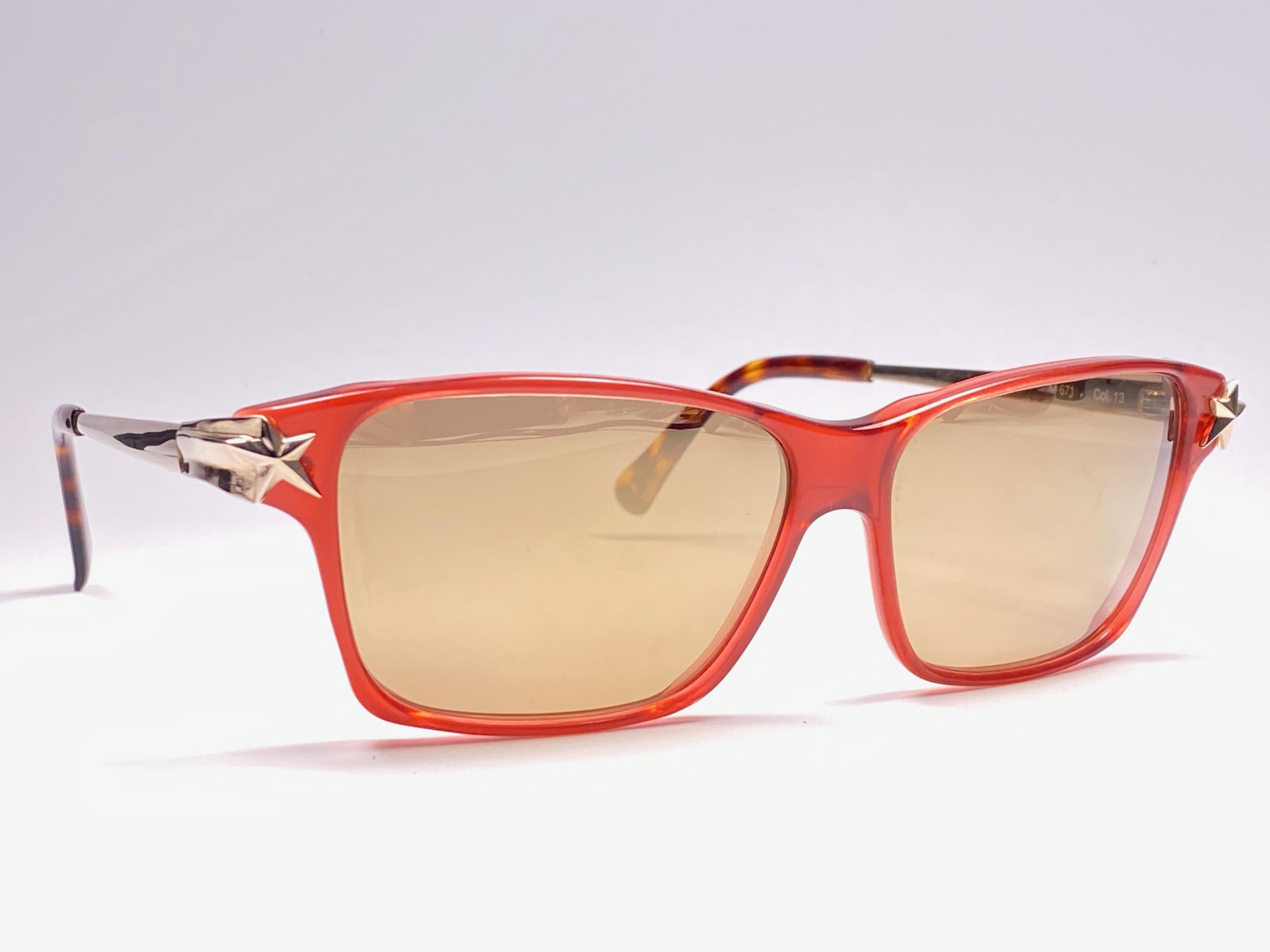 medium red sunglasses
