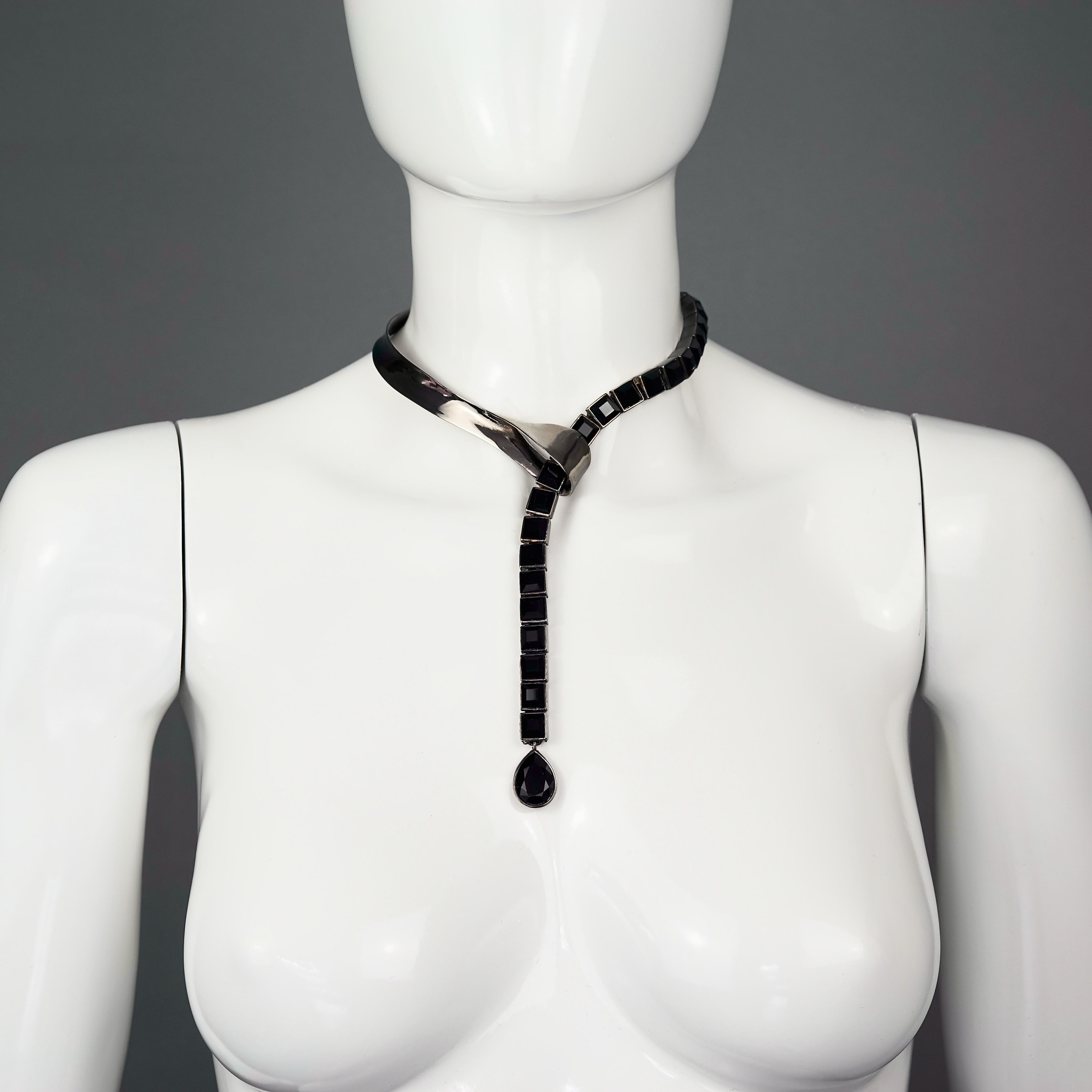 black chrome necklace