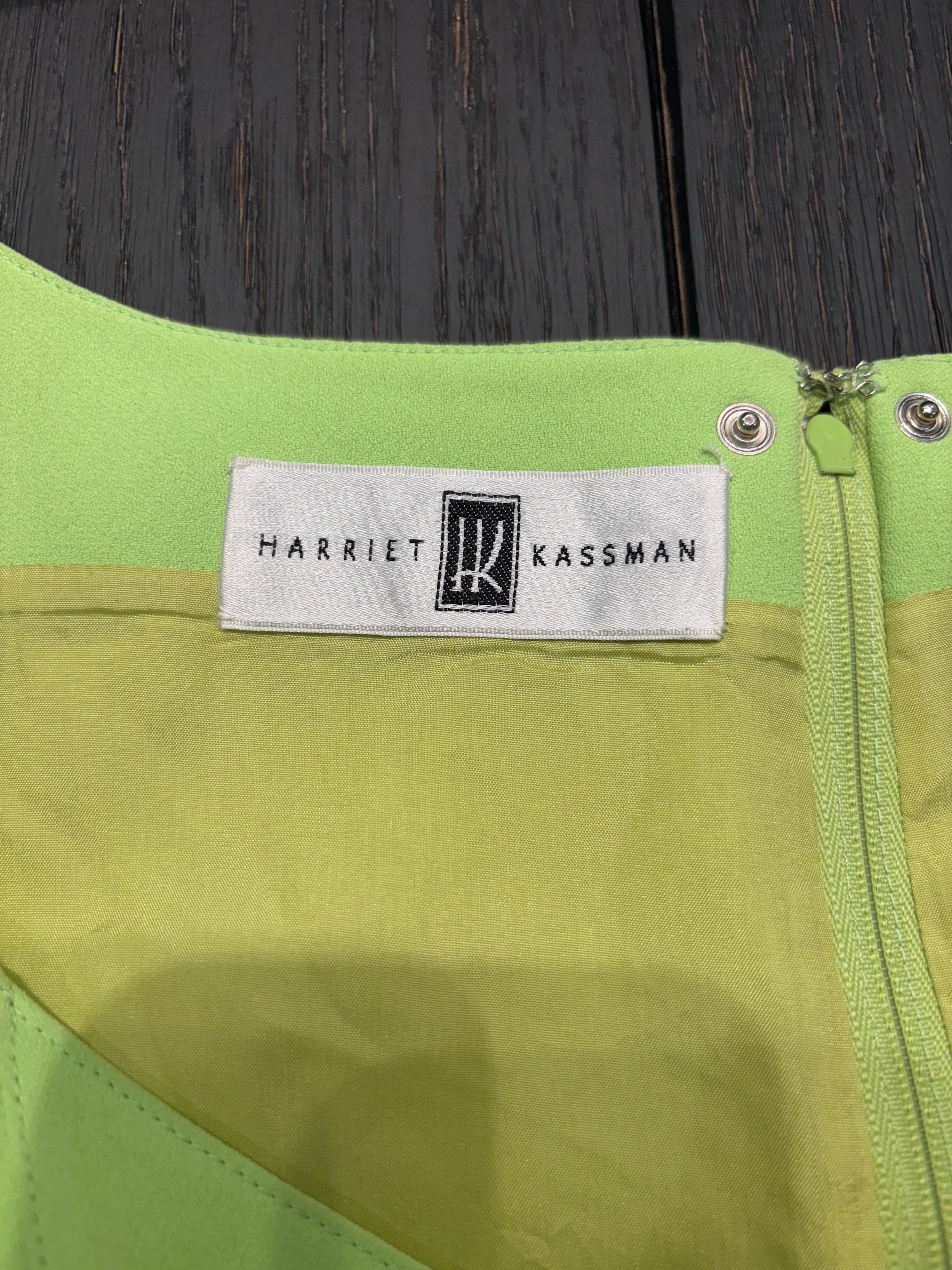 Vintage Thierry Mugler Spring/Summer 1997 Neon Green Fringe Rayon Dress 90s en vente 14