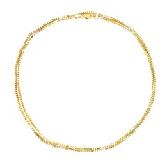 Vintage Thin 30" 14k Gold Box Chain