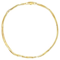 Vintage Thin 30" 14k Gold Box Chain