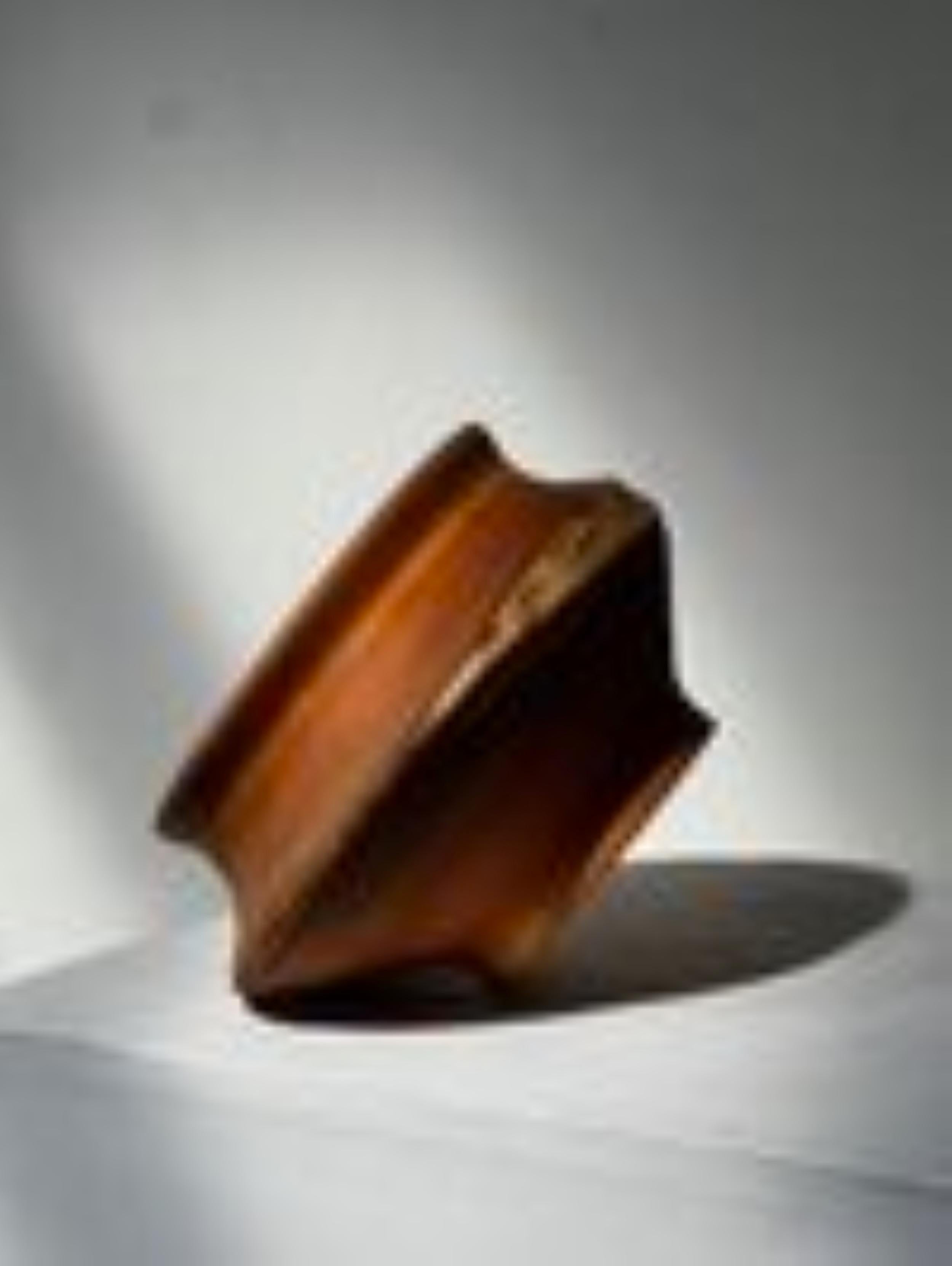 Mid-Century Modern Vintage Thin Wood Bowl For Sale