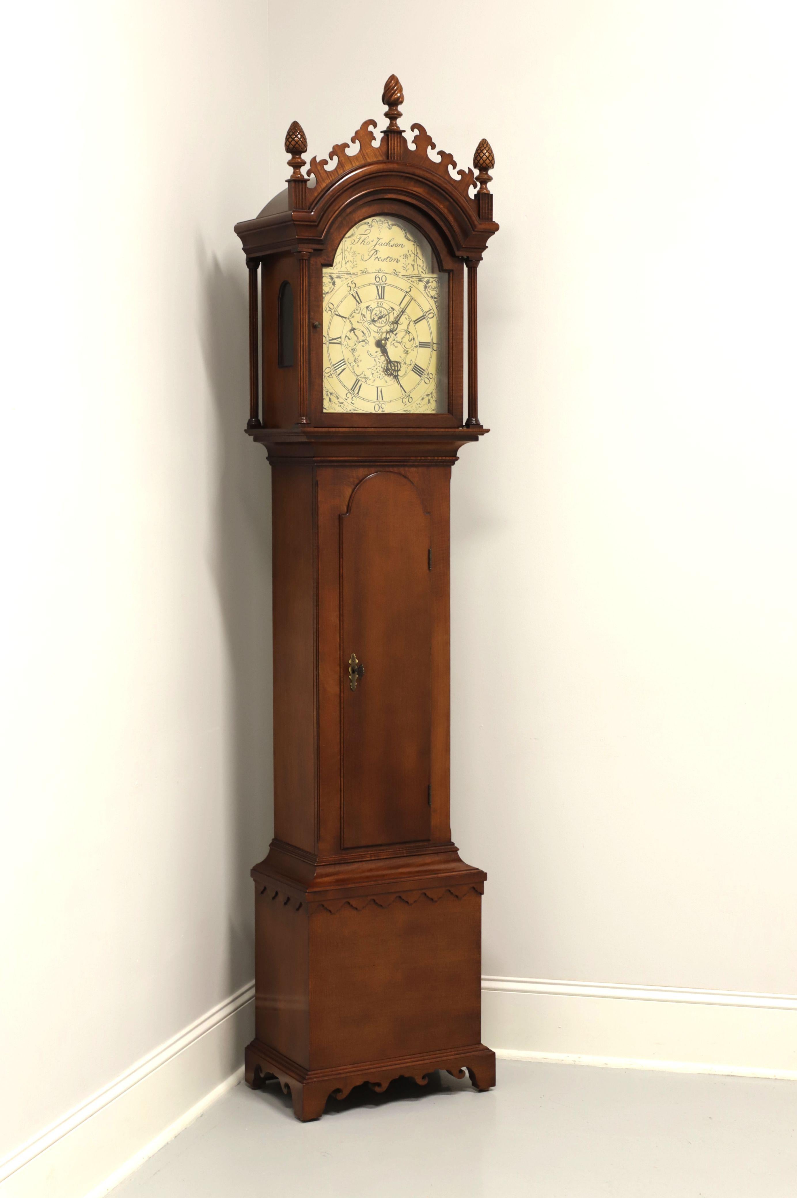 Tho Jackson Preston Henry Ford Museum Tiger Maple Grandfather Clock by COLONIAL 11
