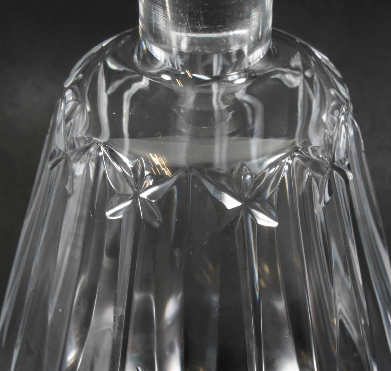 Decanter di cristallo Thomas Hine Cognac vintage di Baccarat della metà del XX secolo in vendita 6