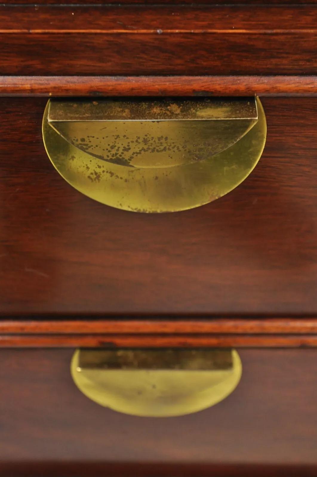 Vintage Thomasville Chinoiserie Mahogany Triple Dresser Tall Chest Highboy For Sale 5