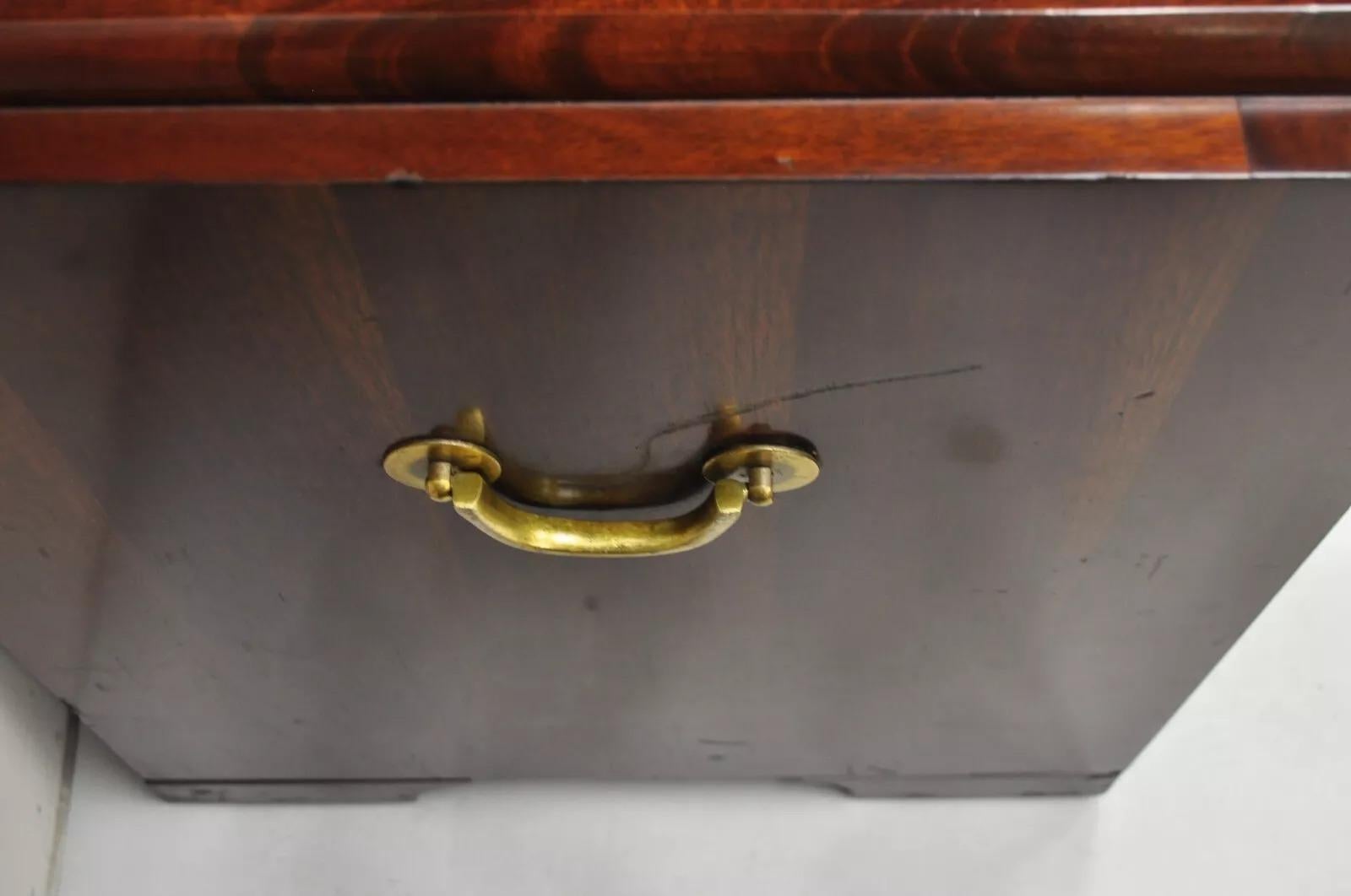 Vintage Thomasville Chinoiserie Mahogany Triple Dresser Tall Chest Highboy For Sale 3