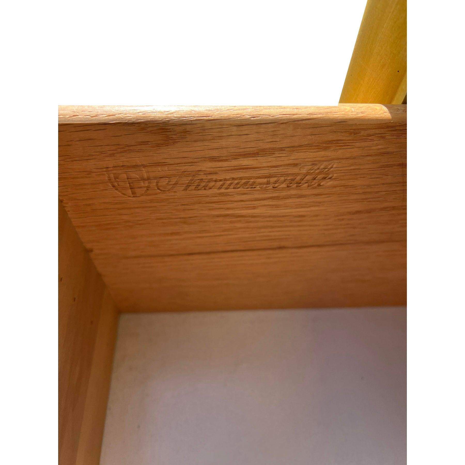 Vintage Thomasville Faux Bamboo Nightstand in Coastal Boho Chic Style For Sale 3