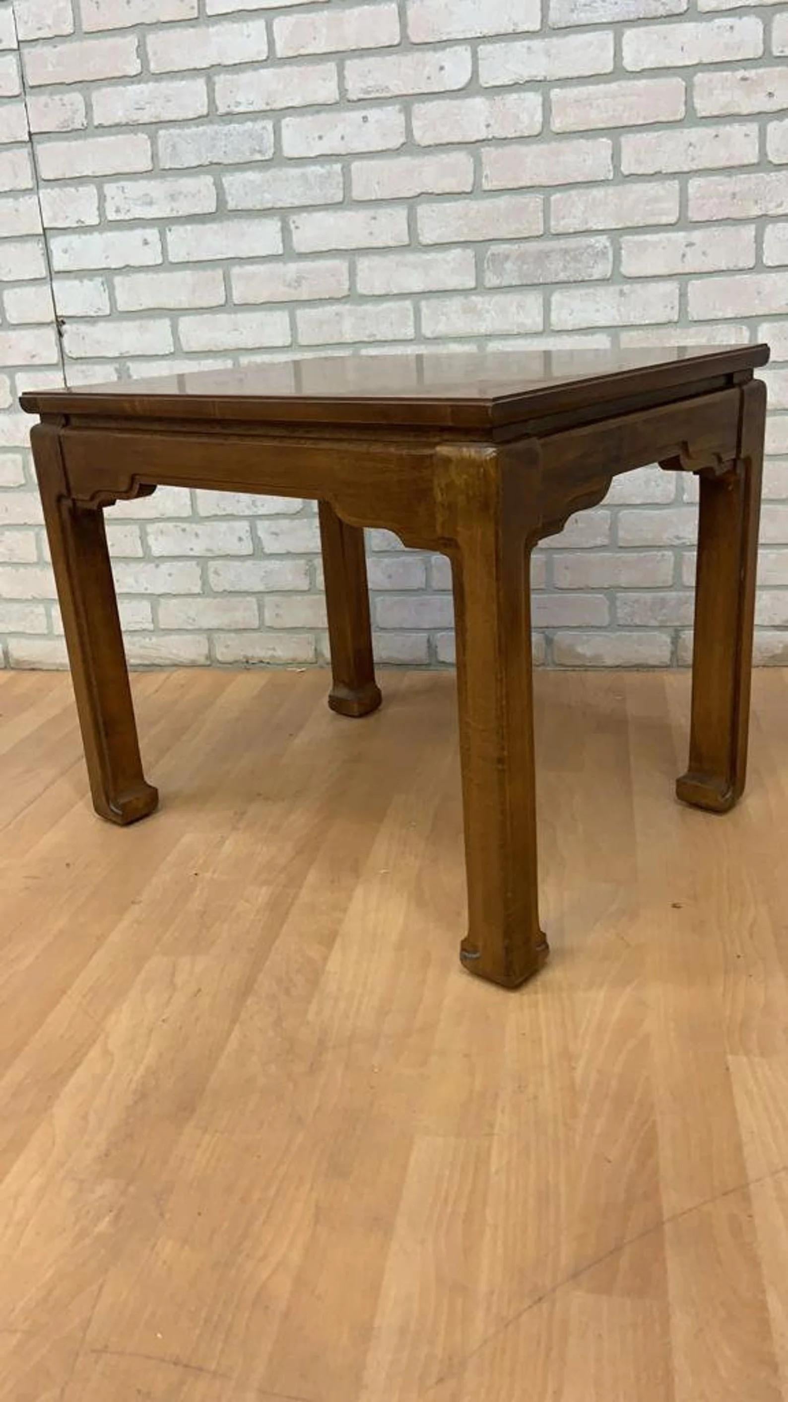 Vintage Thomasville Furniture Mesas auxiliares de parquet Asian Style Ming Estadounidense en venta