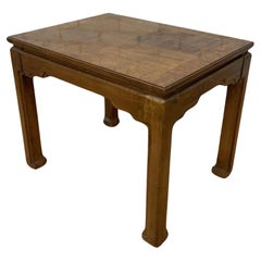 Vintage Thomasville Furniture Asian Ming Style Parquetry End Side Tables