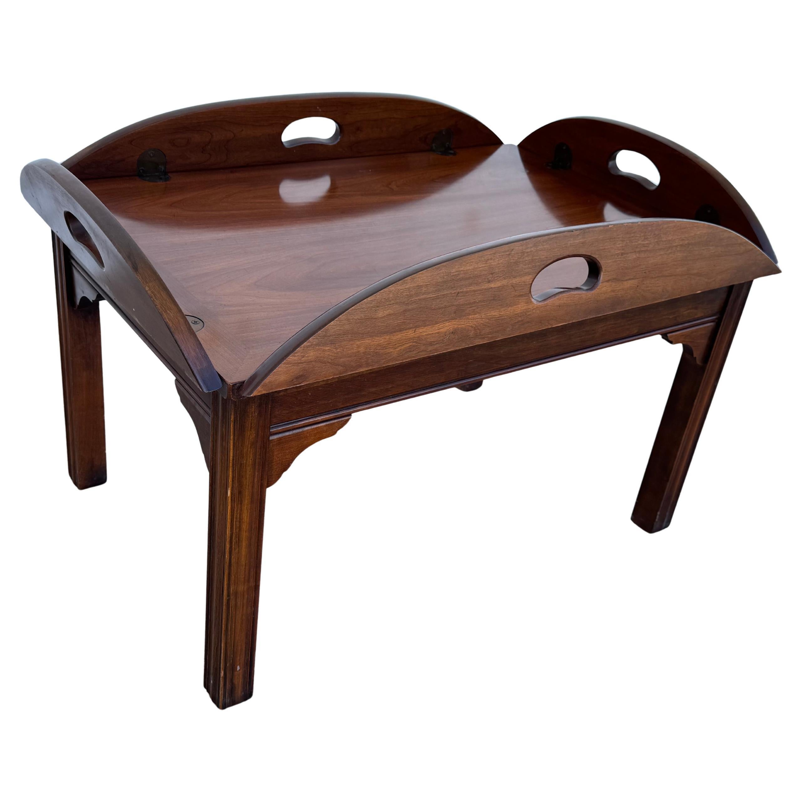 Vintage Thomasville Furniture Mahogany Drop Leaf Coffee Table