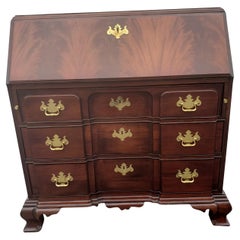 Used Thomasville Georgian Flame Mahogany Blockfront Secretary Desk