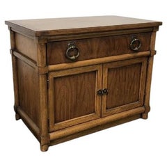 Used THOMASVILLE Stroupe Faux Bamboo Nightstand