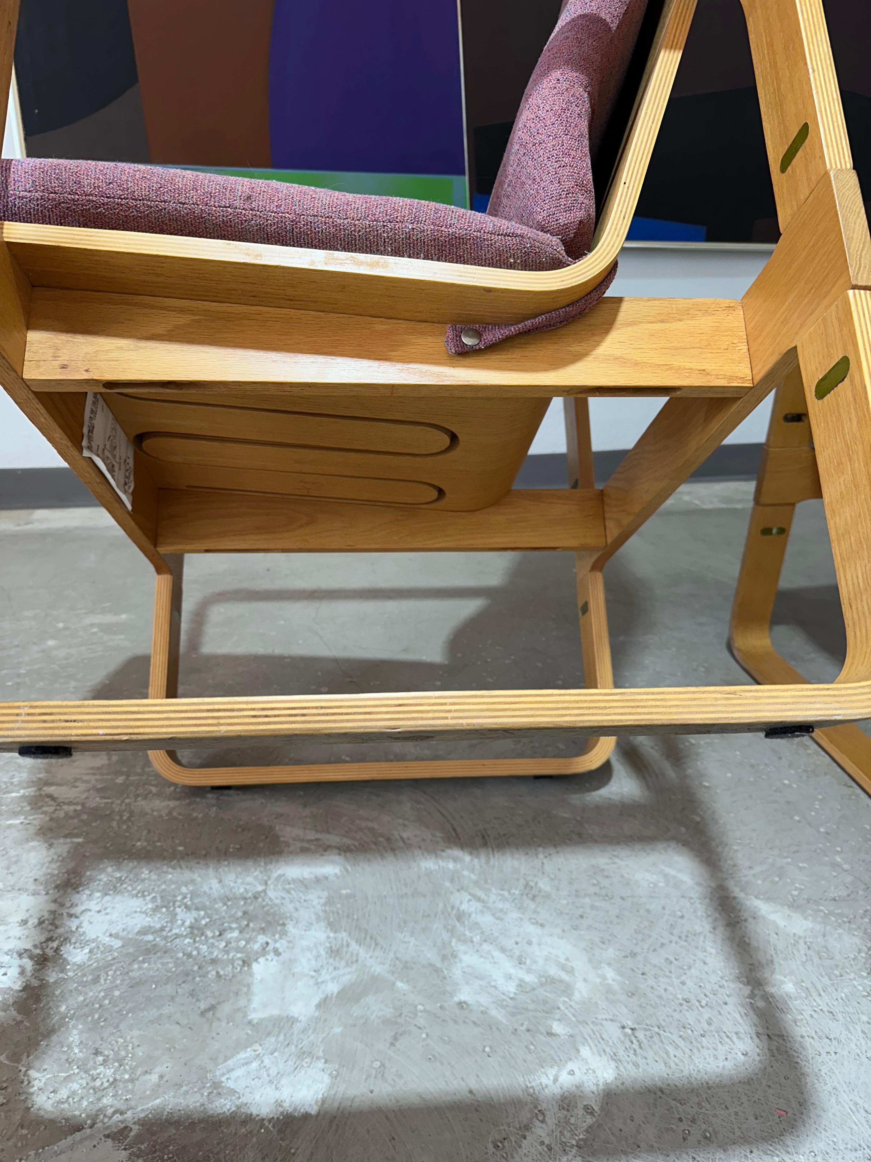 Vintage Thonet Beech Bentwood Lounge Chairs, a Pair For Sale 2