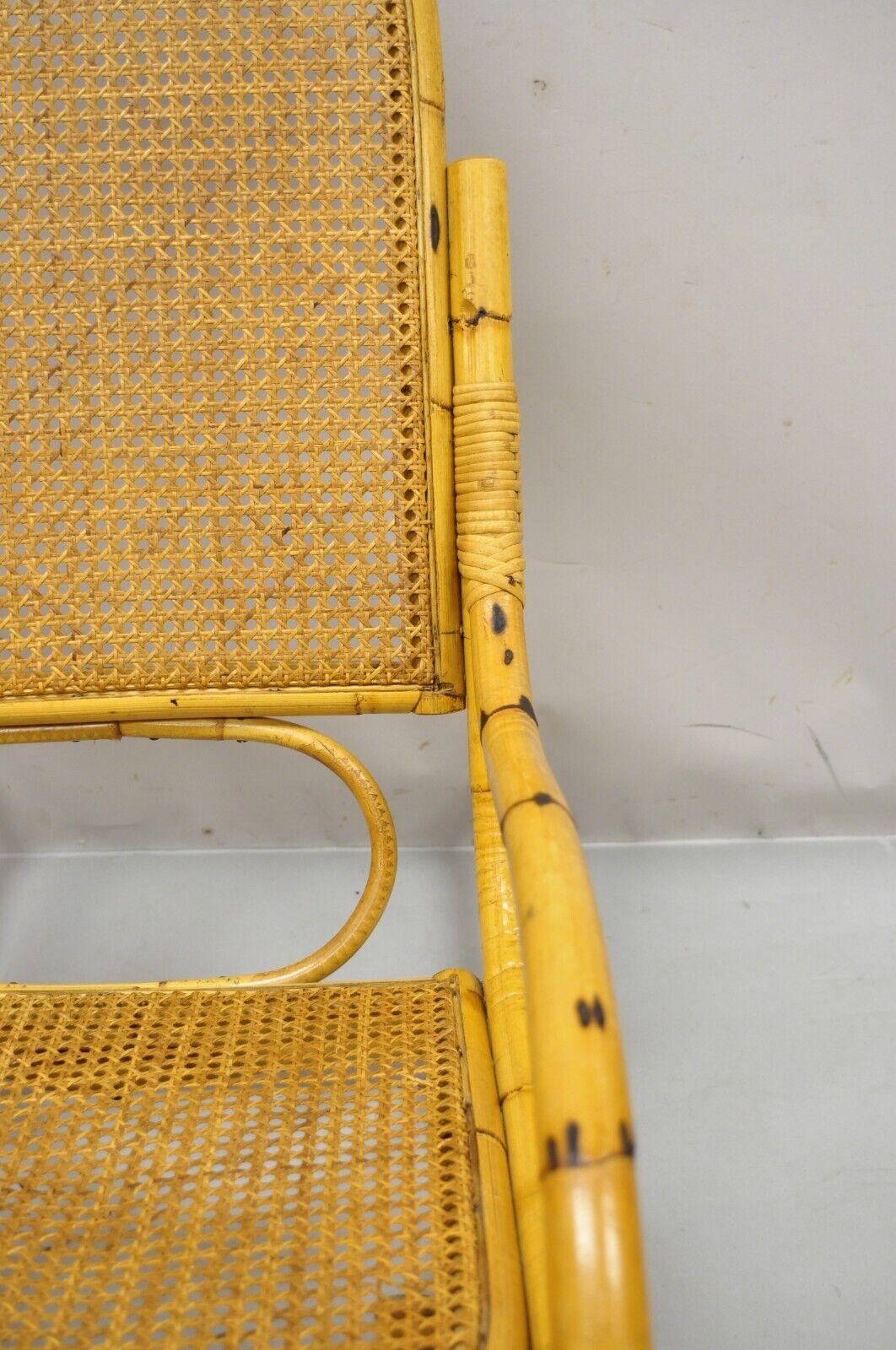 Vintage Thonet Bentwood and Rattan Cane Rocker Rocking Chair by Cerda 4