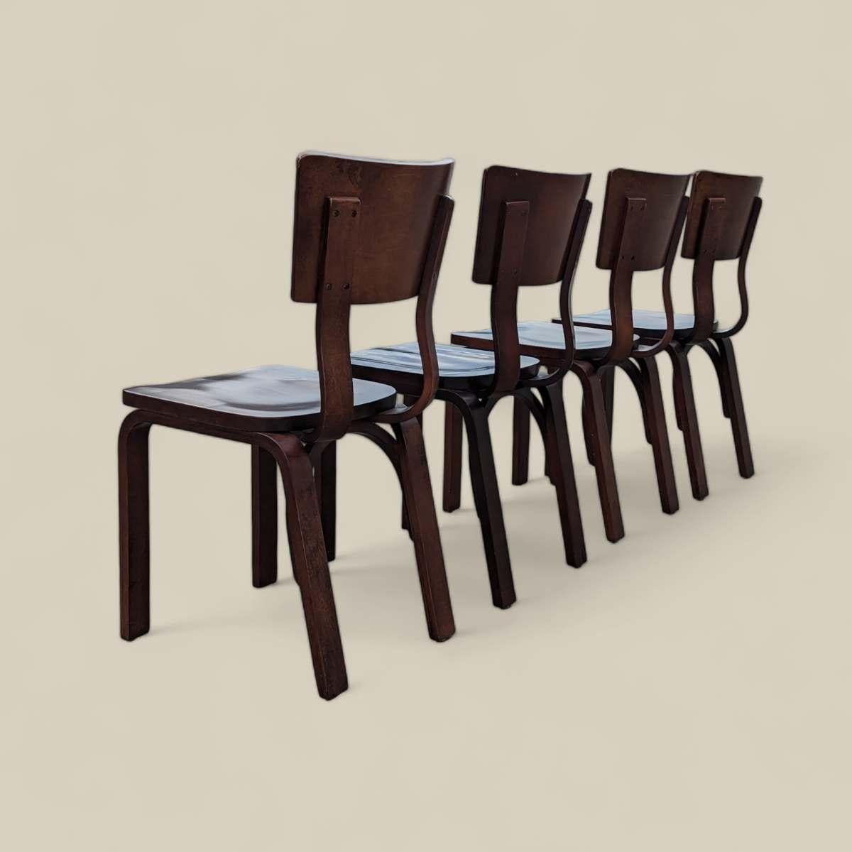 Vintage Thonet Bentwood Dining Chairs For Sale 4