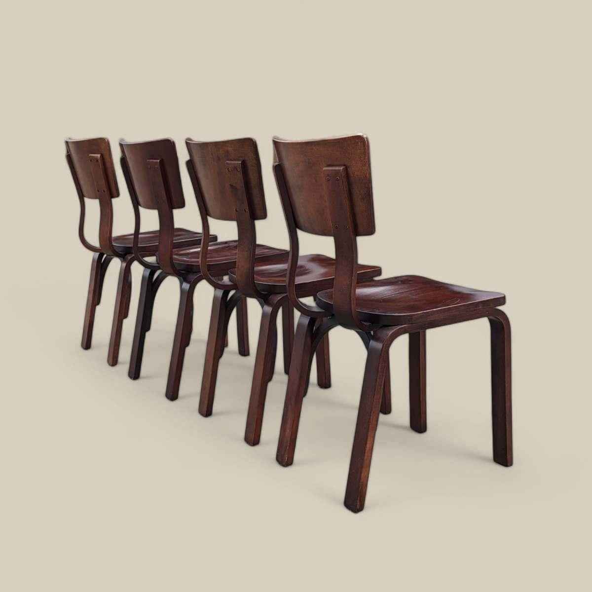 Vintage Thonet Bentwood Dining Chairs For Sale 5