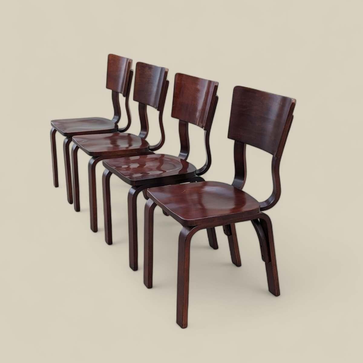 Vintage Thonet Bentwood Dining Chairs In Good Condition For Sale In Rancho Cucamonga, CA