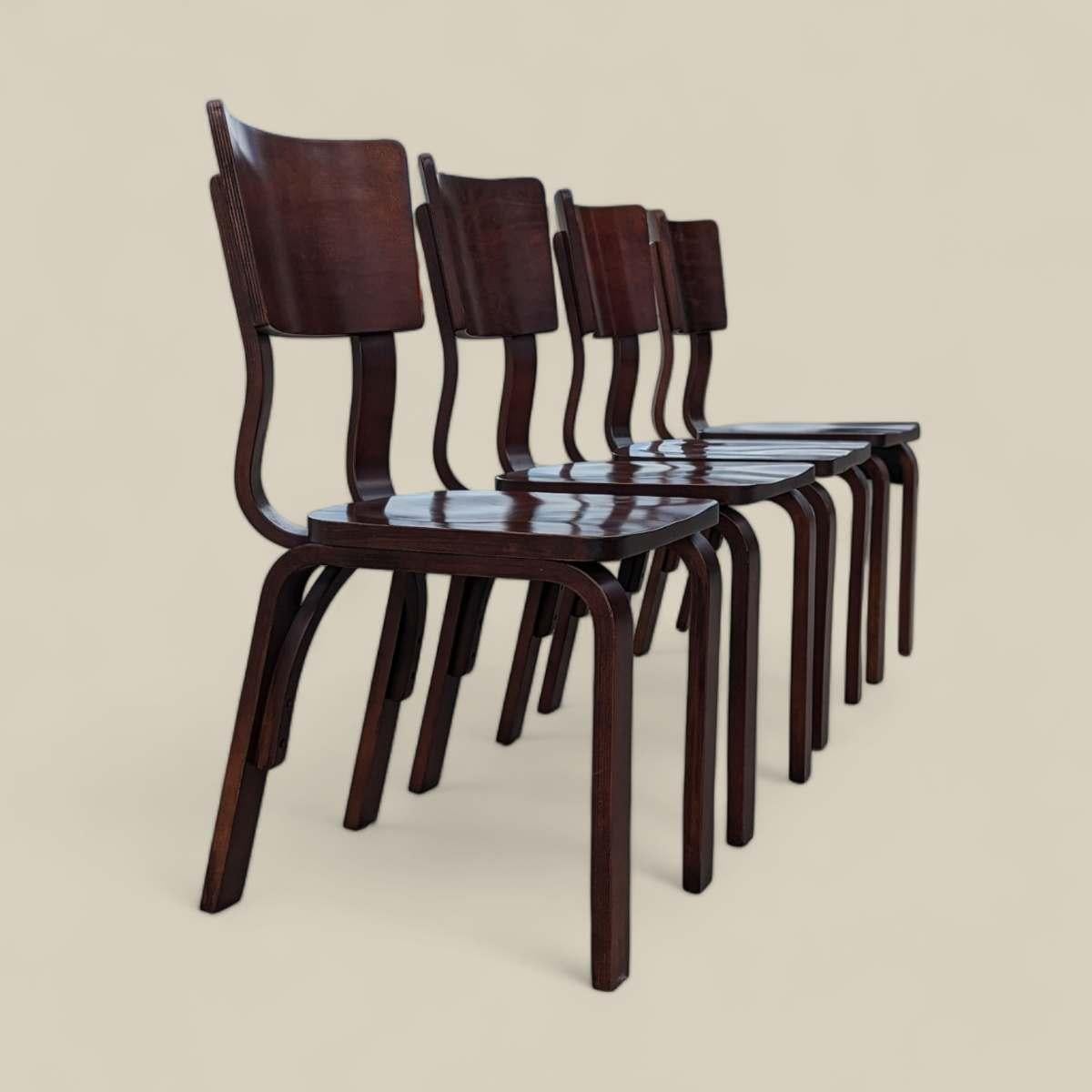 Vintage Thonet Bentwood Dining Chairs For Sale 1