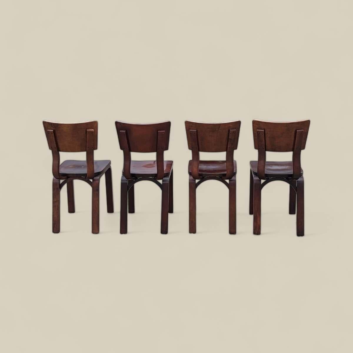 Vintage Thonet Bentwood Dining Chairs For Sale 2