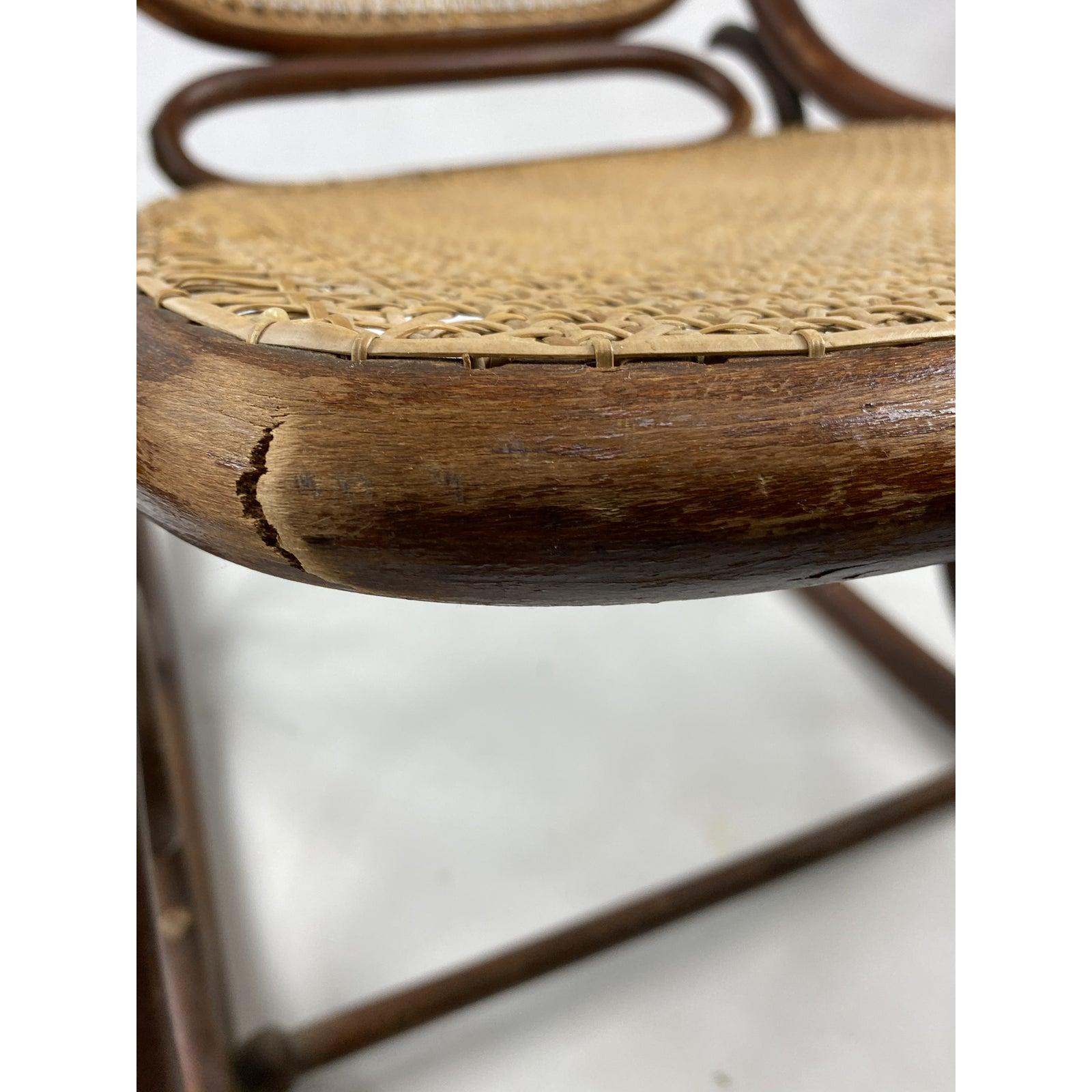 Austrian Vintage Thonet Bentwood Rocking Chair