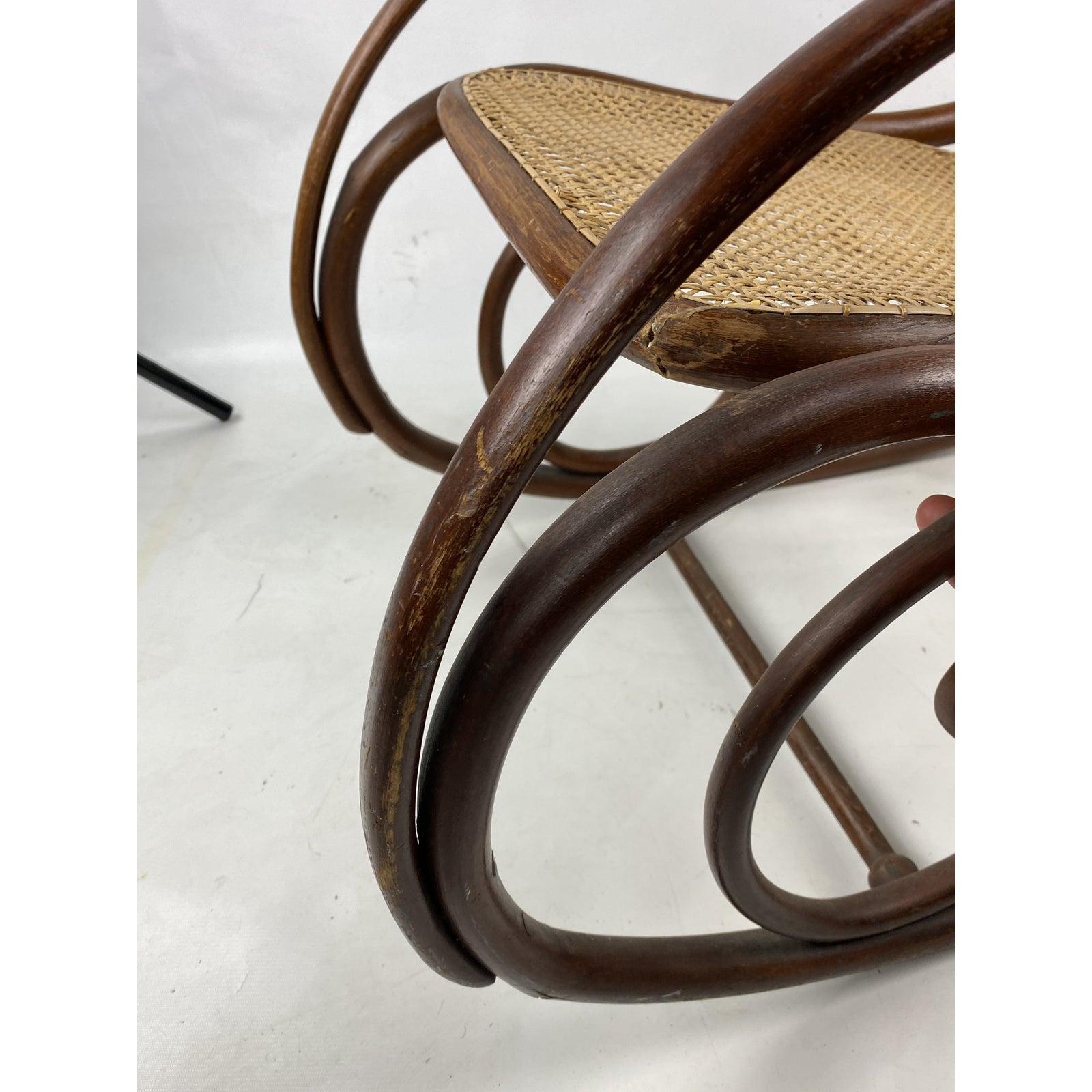 Mid-20th Century Vintage Thonet Bentwood Rocking Chair