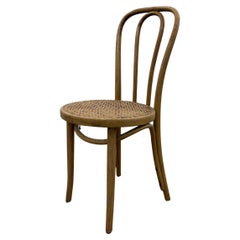 Vintage Thonet Bistro Cafe Dining Chair Bentwood and Cane attributed to Thonet