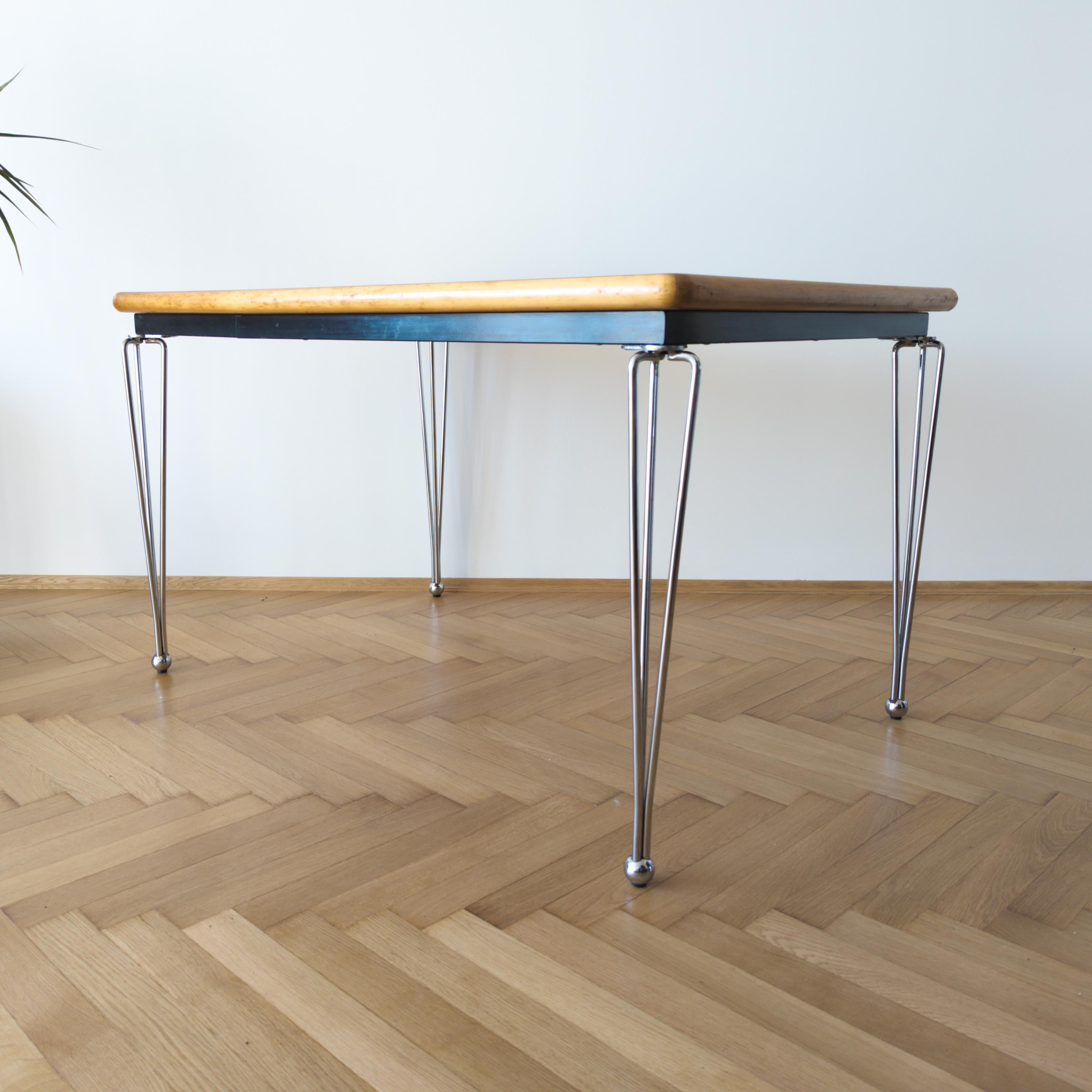 Late 20th Century Vintage Thonet dining table by Marius Van Den Wildenberg  For Sale